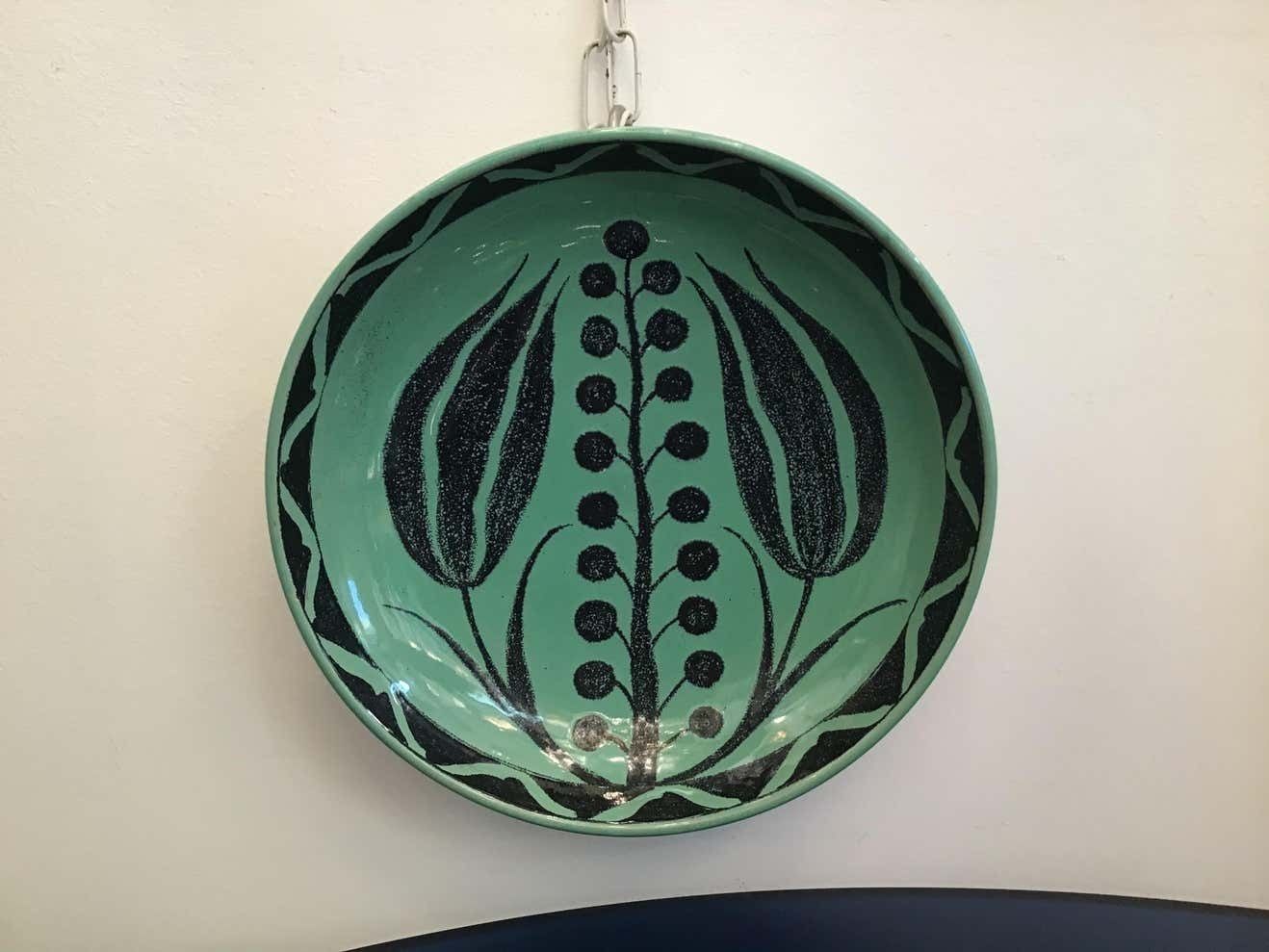 Zaccagnini Wall Plate/Centrepiece Ceramic, 1950, Italy photo furniture