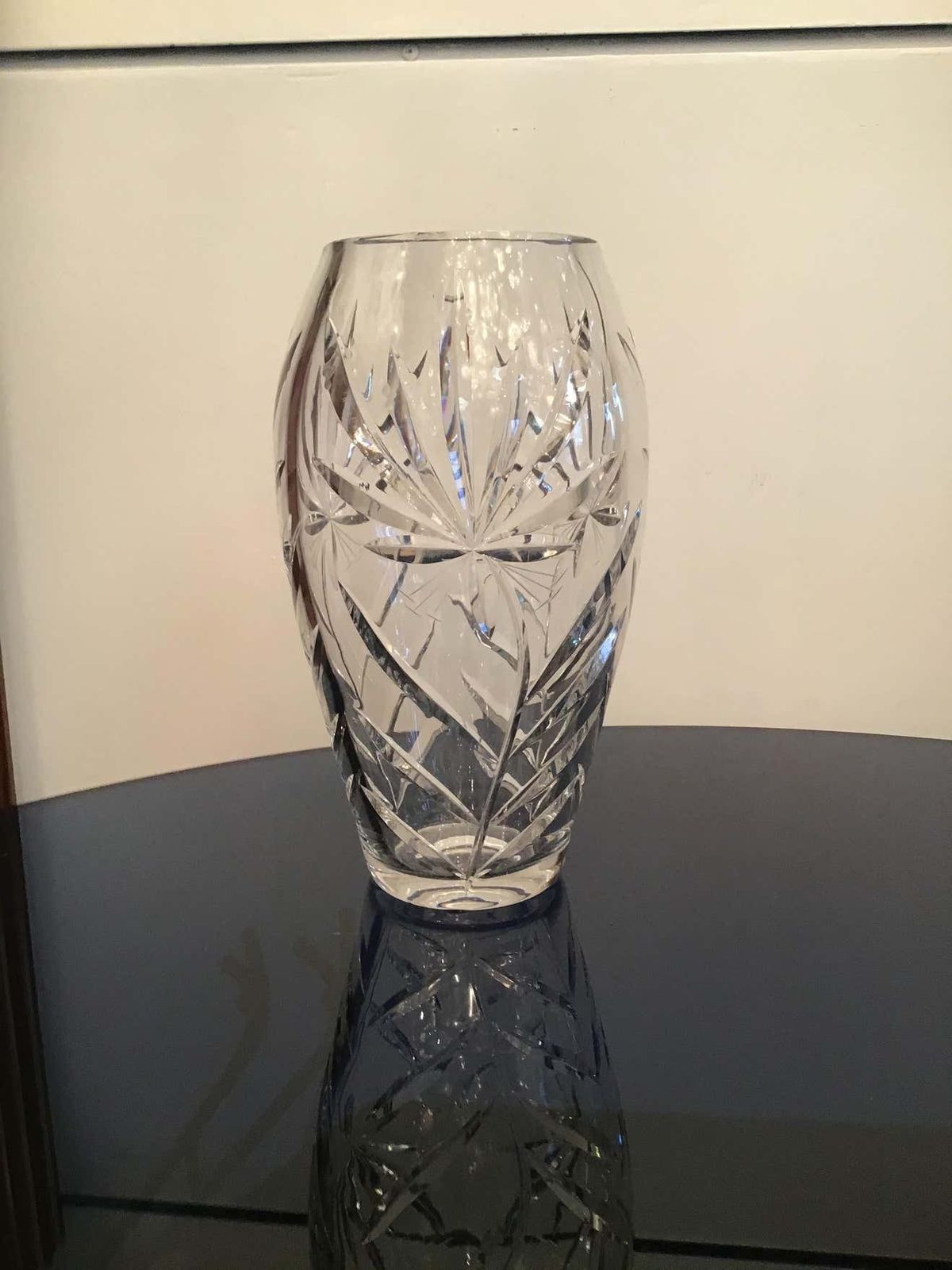 Boemia Vase Led Crystal 1940 Repubblica Ceca photo vinterior