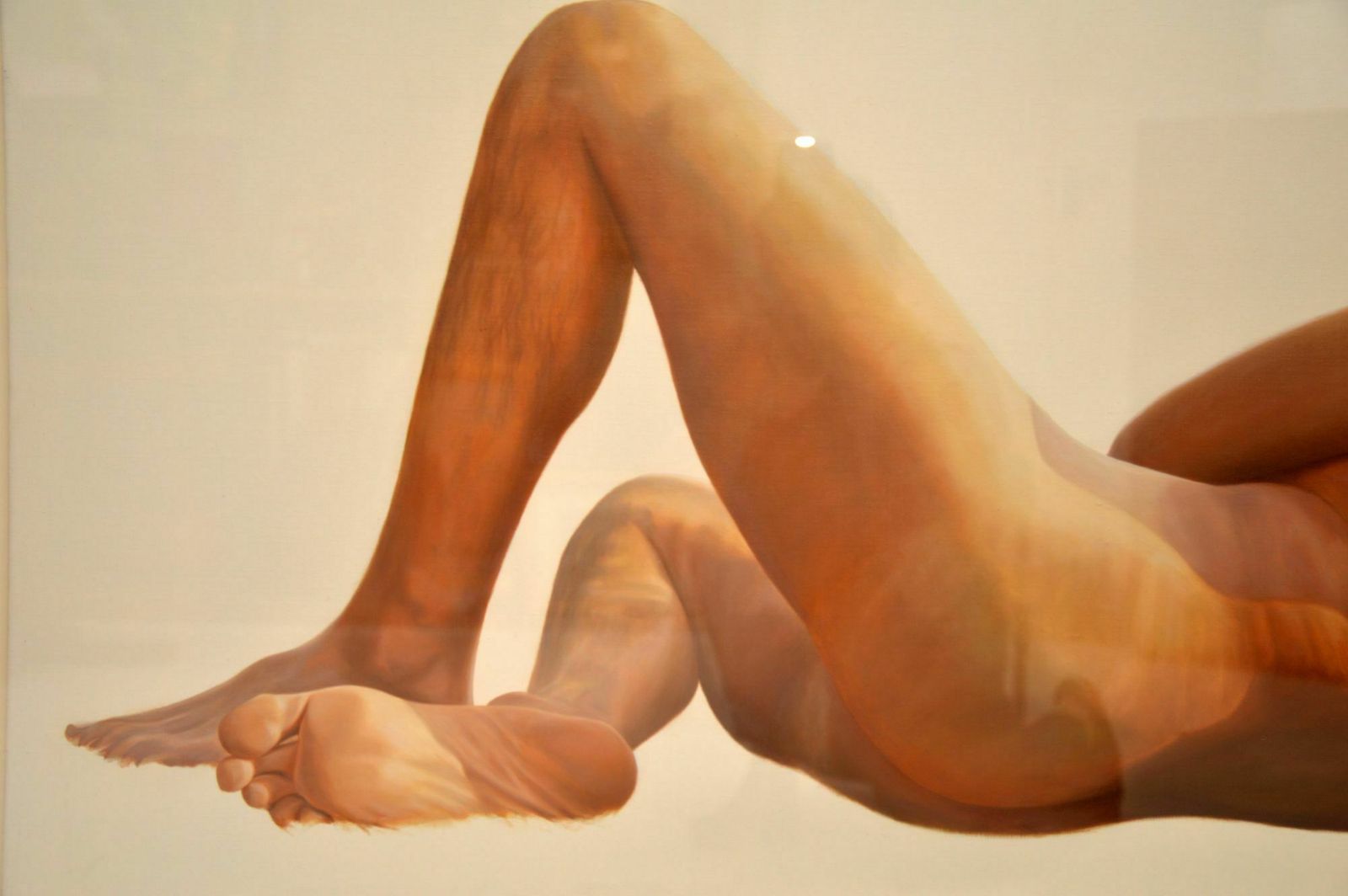 Large Oil On Canvass Nude Painting By Alan Brassington photo vinterior