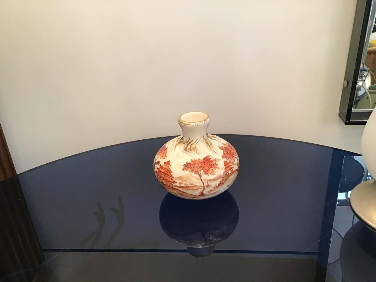 Richard Ginori Giovanni Gariboldi Vase Ceramic, 1950, Italy photo buy