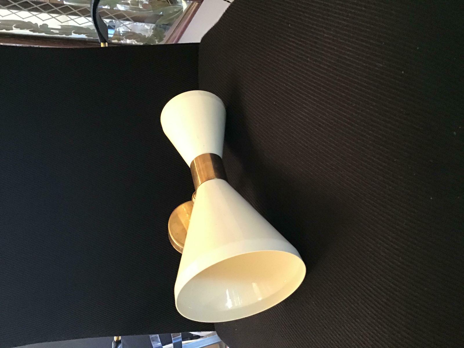 Stilnovo Stile Couple Sconces Adjustable Brass Metal 1960 Italy photo for sale