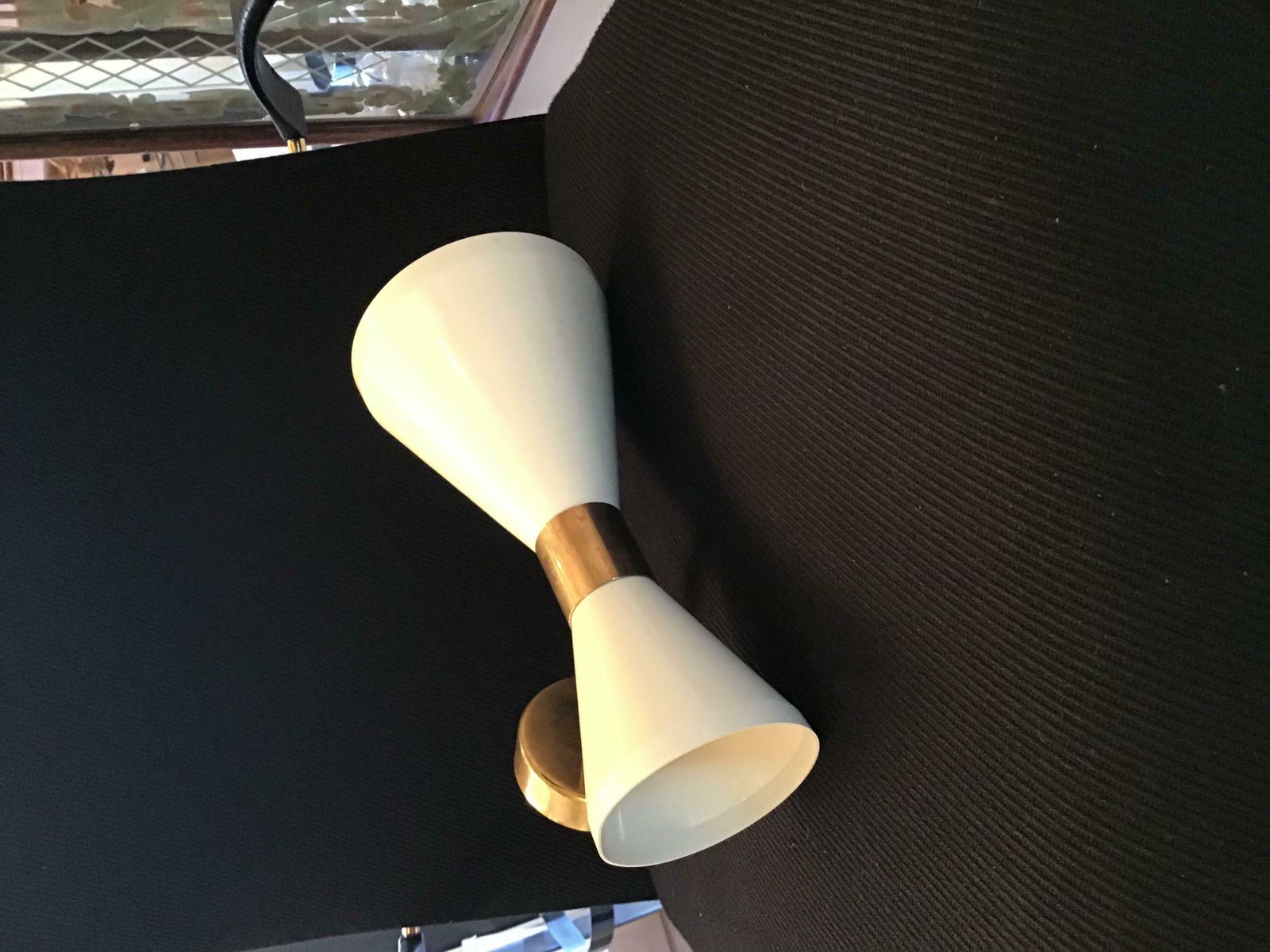1087.0 Stilnovo Stile Couple Sconces Adjustable Brass Metal 1960 Italy photo