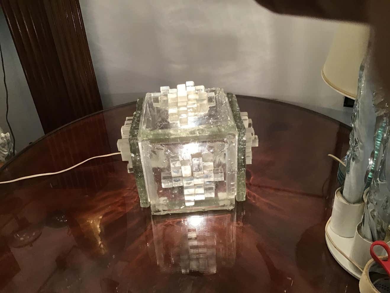 Poliarte “Apis” Table Lamp Murano Glass, 1960, Italy photo for sale