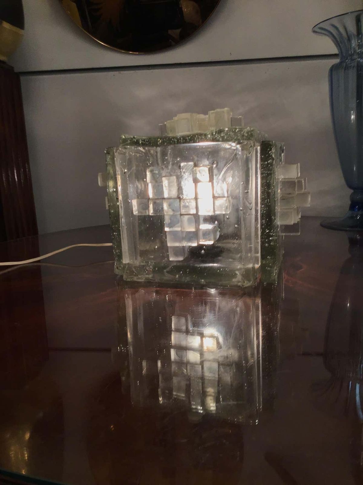 Poliarte “Apis” Table Lamp Murano Glass, 1960, Italy photo vintage