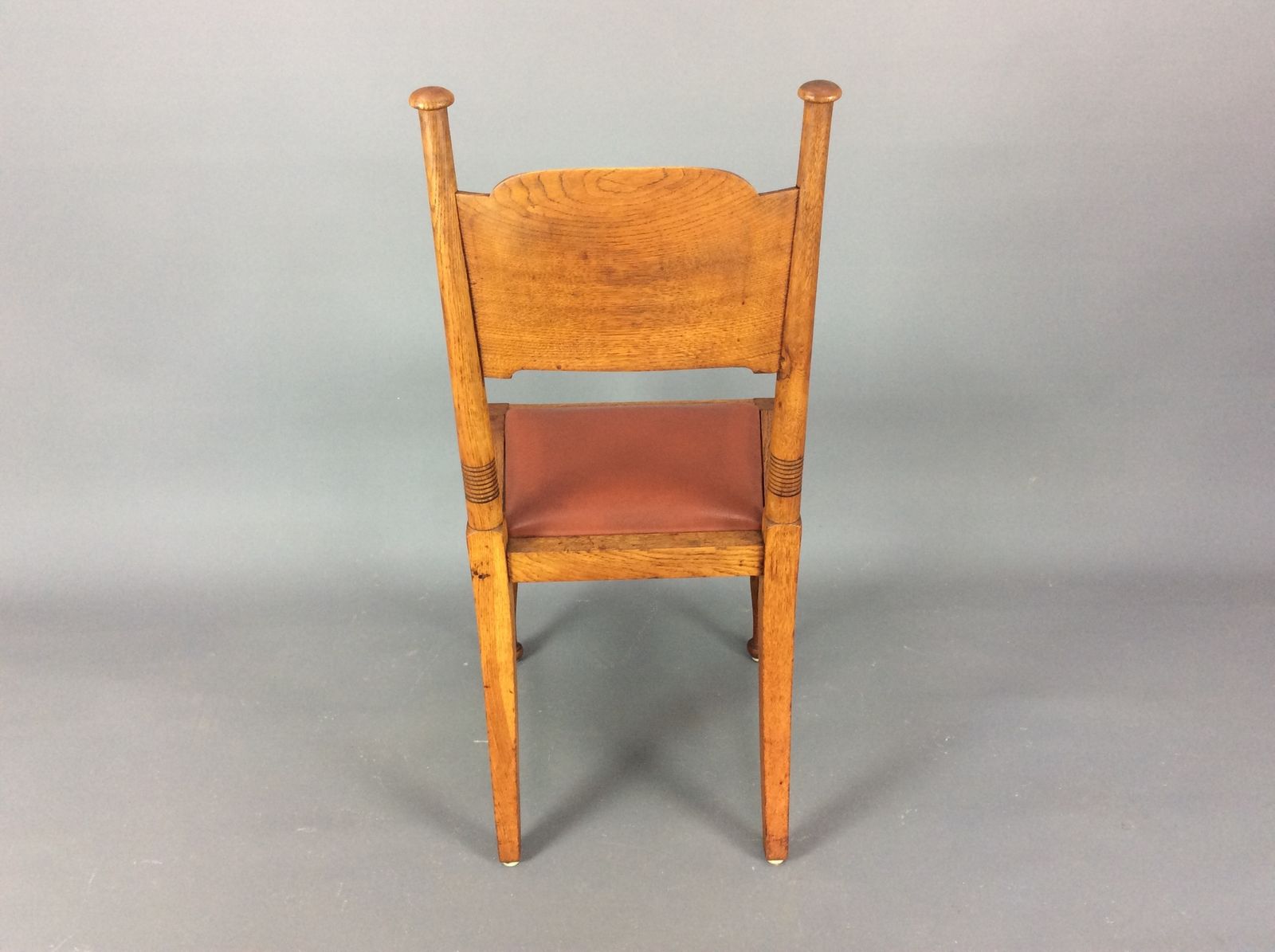 Pair Of Arts & Crafts William Birch Side/Hall Chairs C1900 photo Furniture