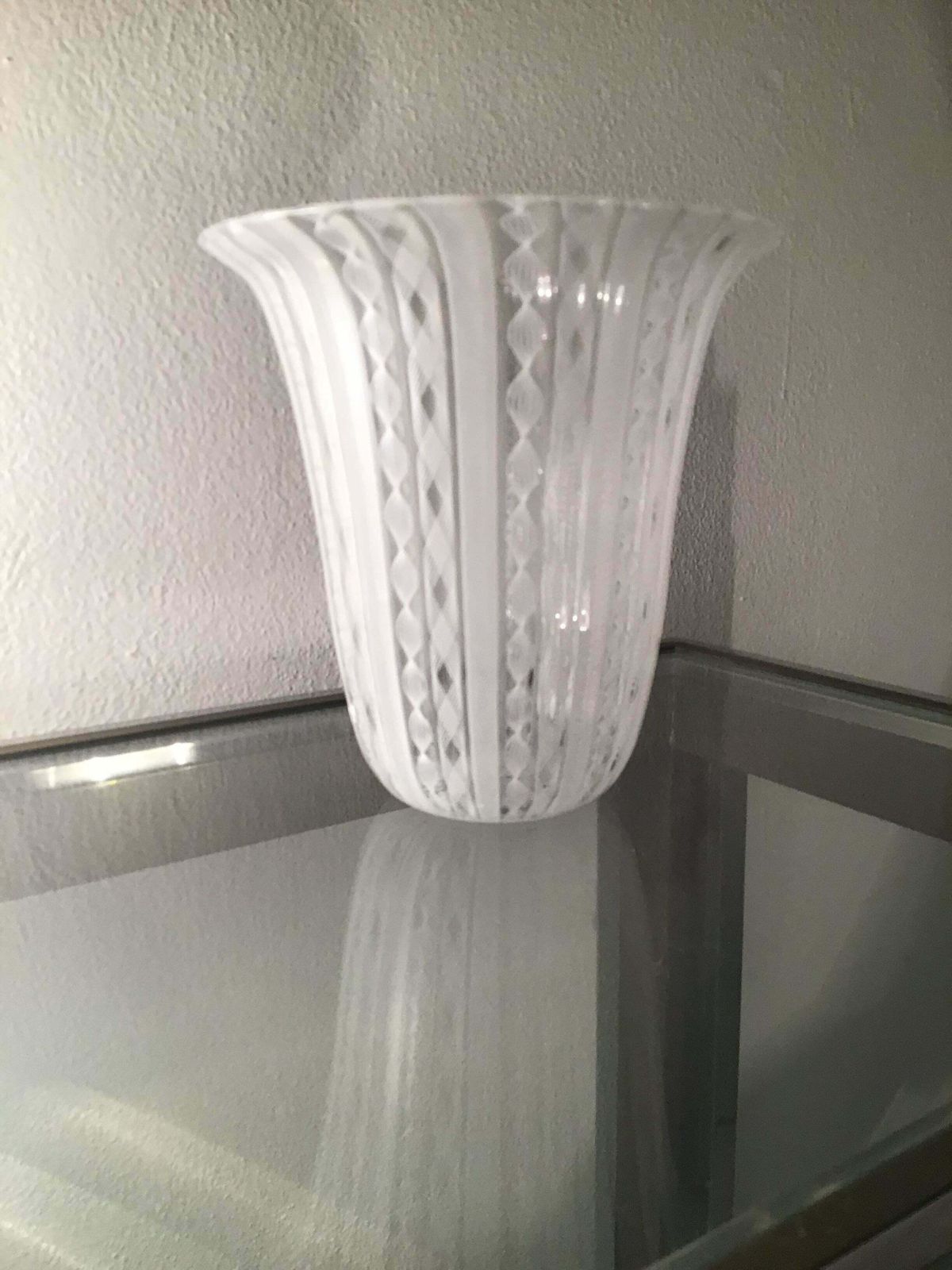 Venini Vase Zanfirico Murano Glass 1950 Italy photo vinterior