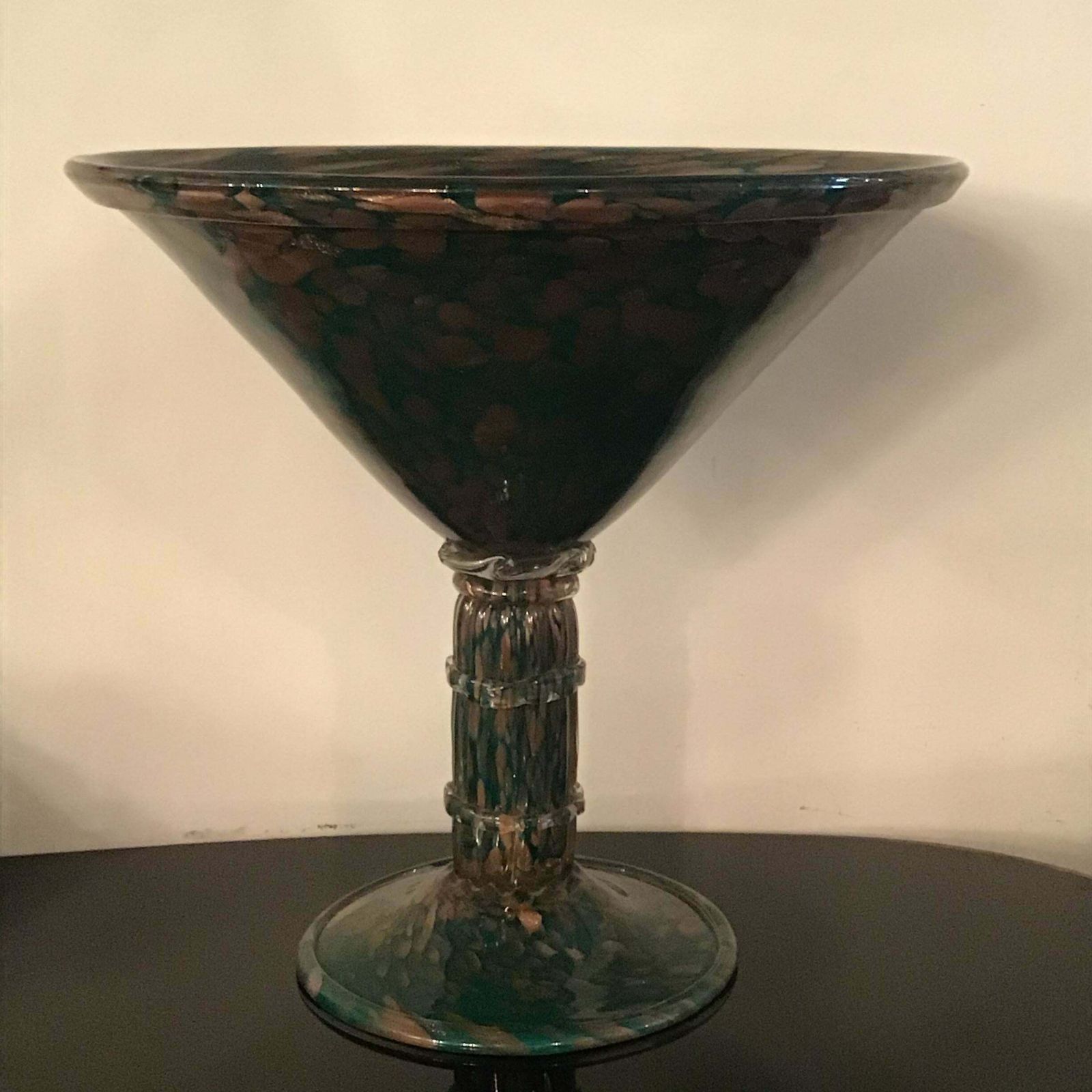 photo furniture Seguso Centrepiece Murano Glass Gold 1958 Italy