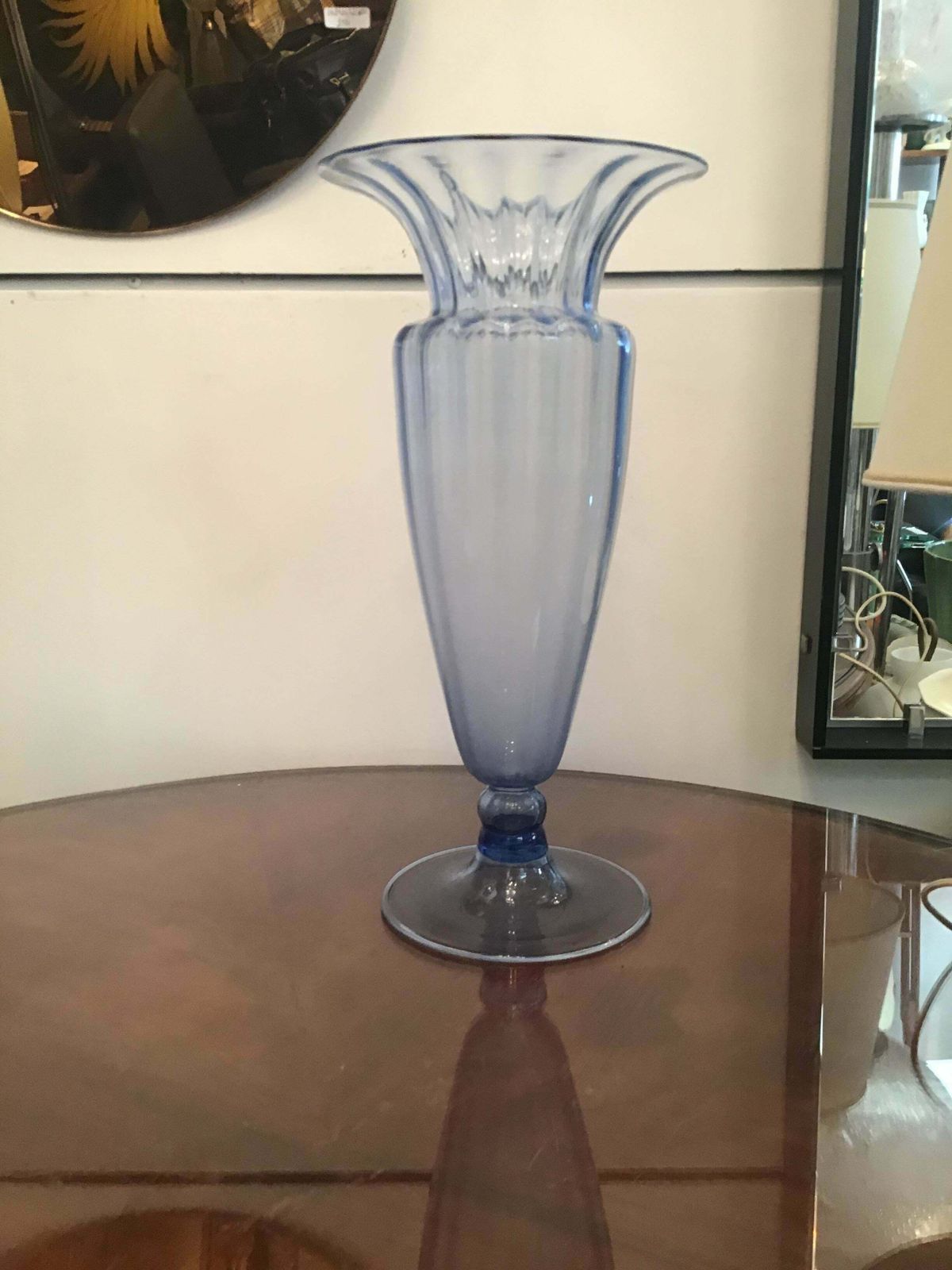 2265.0 Mvm Cappellin Vase Blu Murano Glass 1925 Italy photo