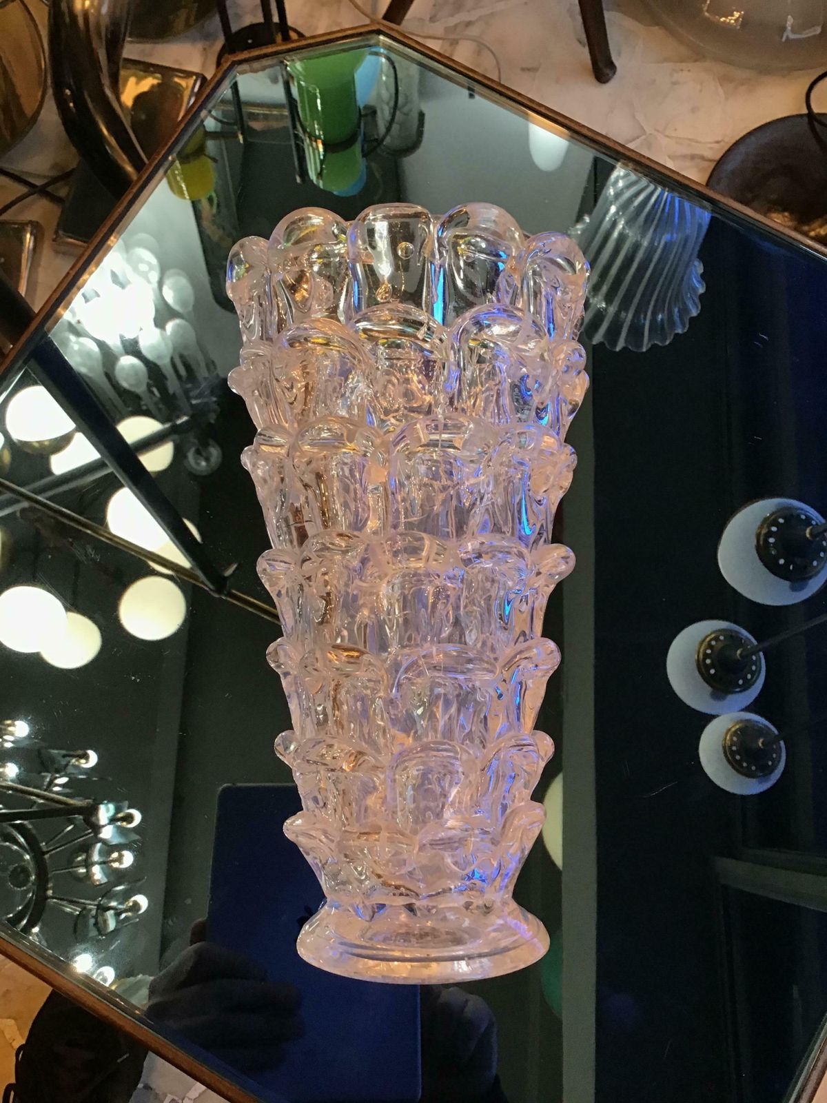 Barovier Orecchiette Vase Murano Glass 1940 Italy photo furniture