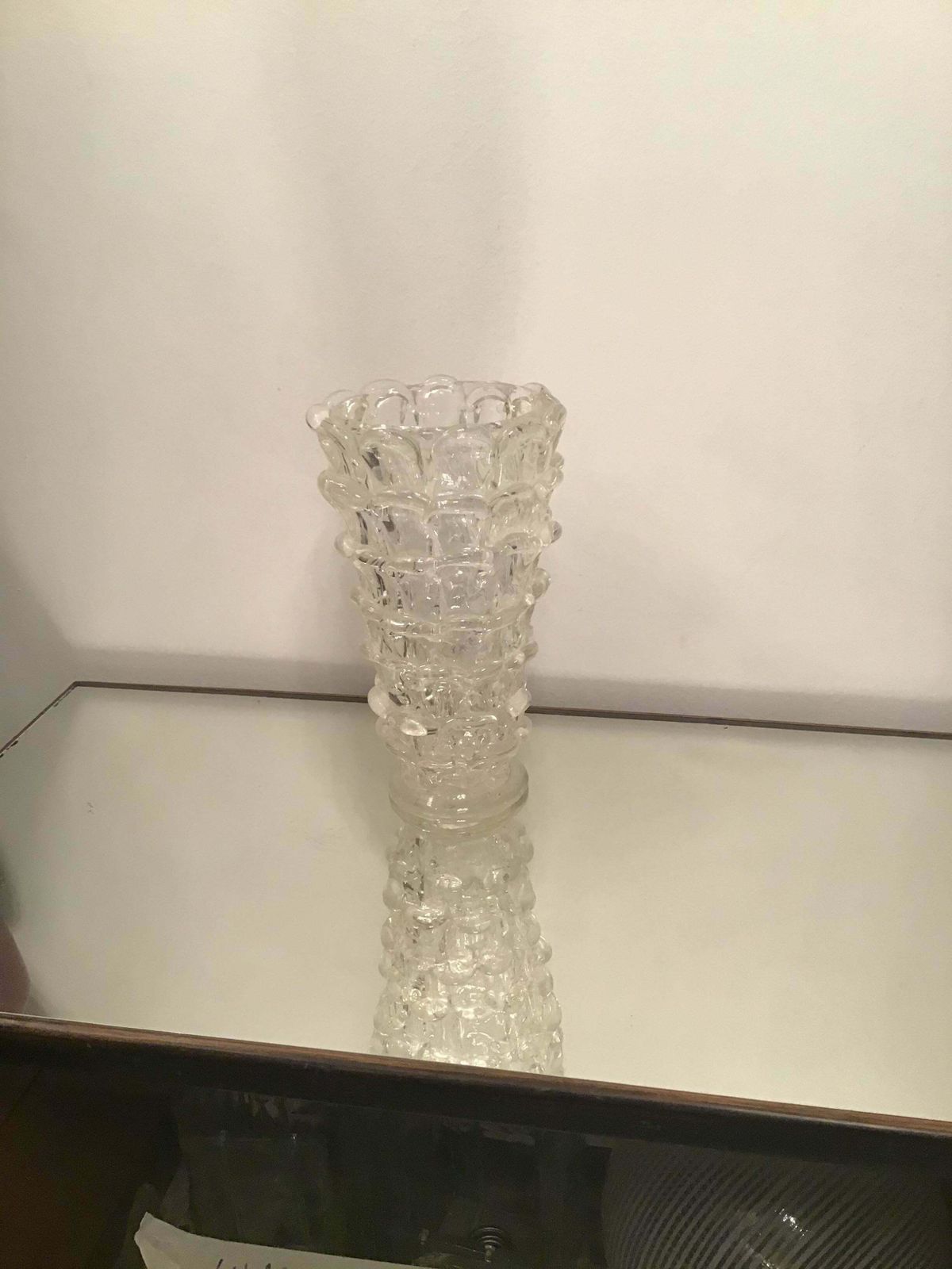 1631.0 Barovier Orecchiette Vase Murano Glass 1940 Italy photo