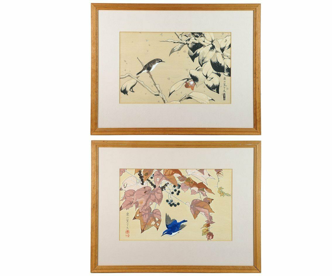 Rakusan Tsuchiya Pair Of Woodblocks 36 Series