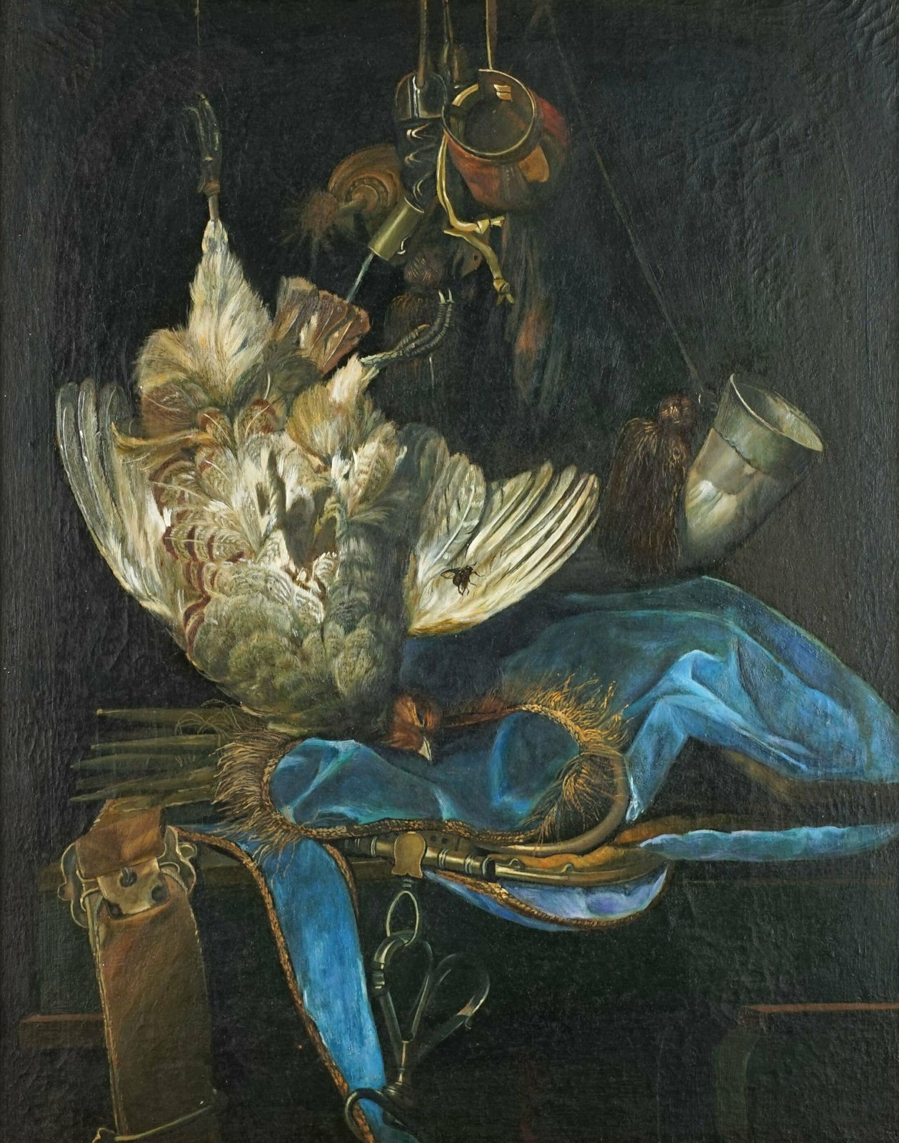 After Willem Van Aelst Still Life With Hunting Equipment And Dead Birds Oil On Canvas photo furniture