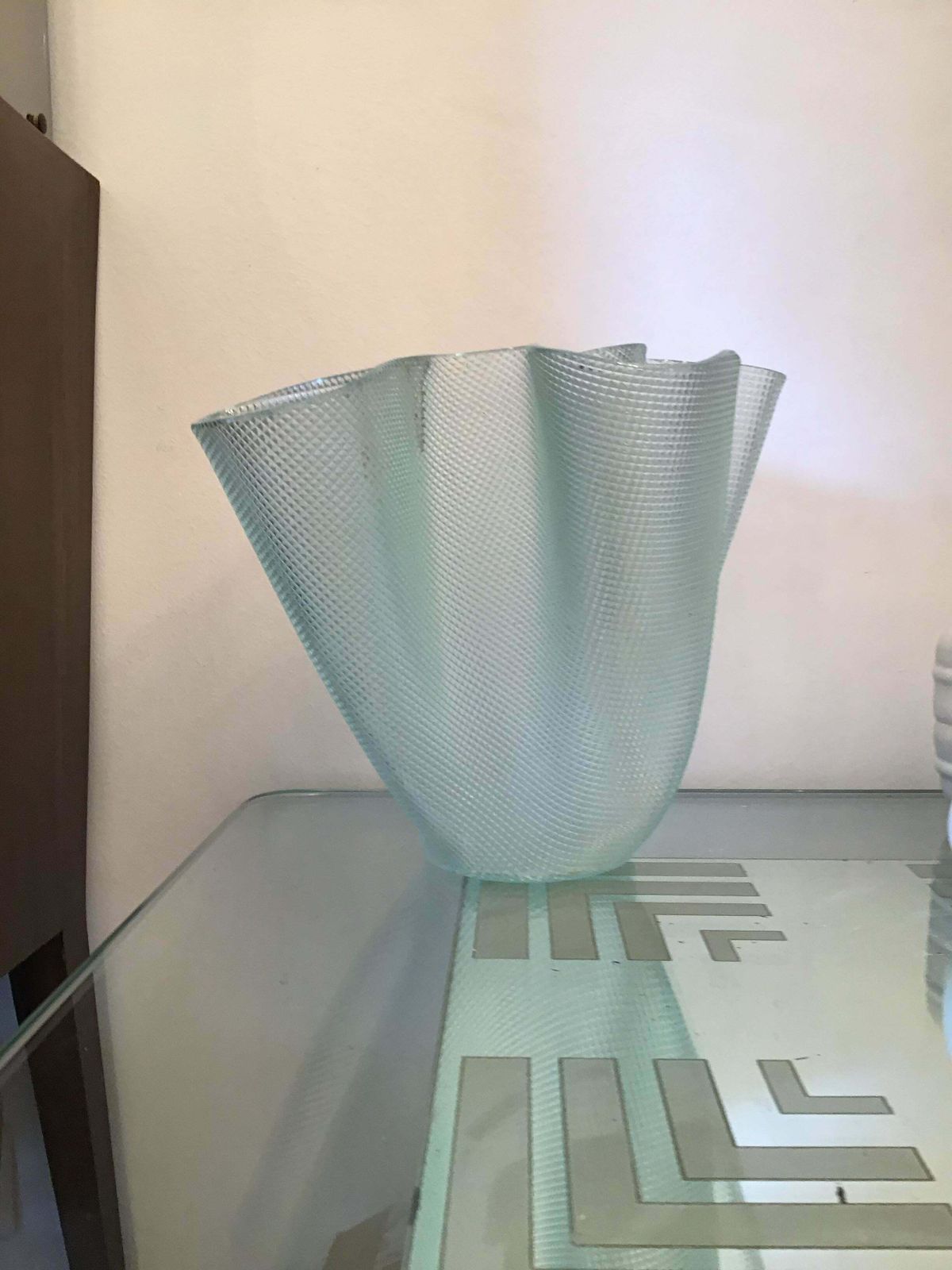 Fontana Arte “Cartoccio” Glass, 1949 photo vintage