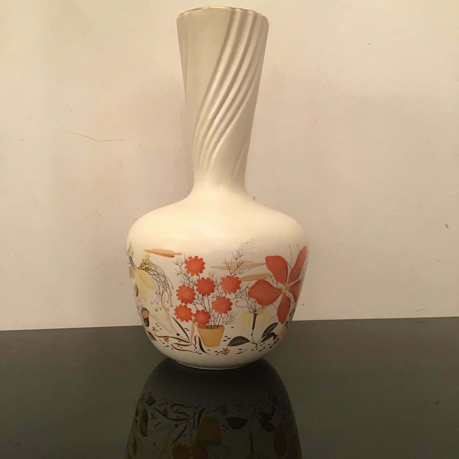 Richard Ginori “Giovanni Gariboldi “ Ceramic Vase 1950 Italy photo furniture