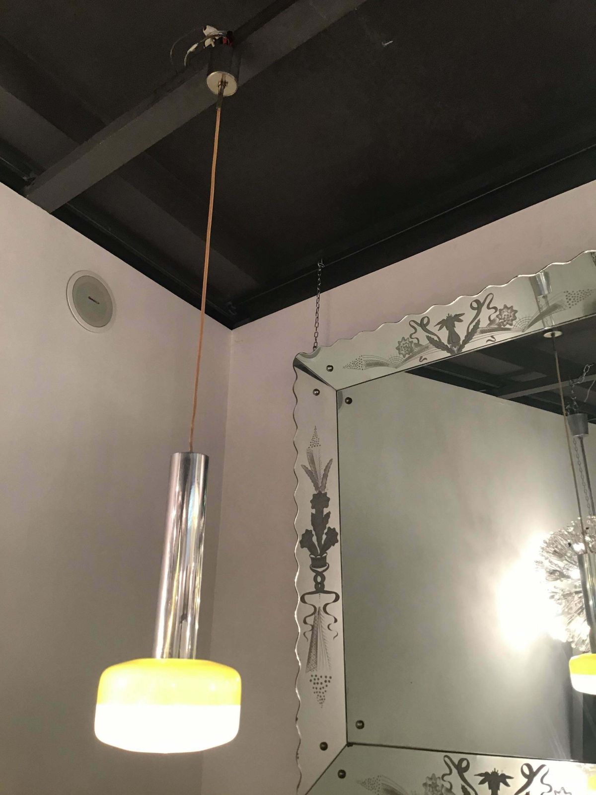 Stilnovo Chandelier Plexiglas Metal Crome 1955 Italy photo 1359.0