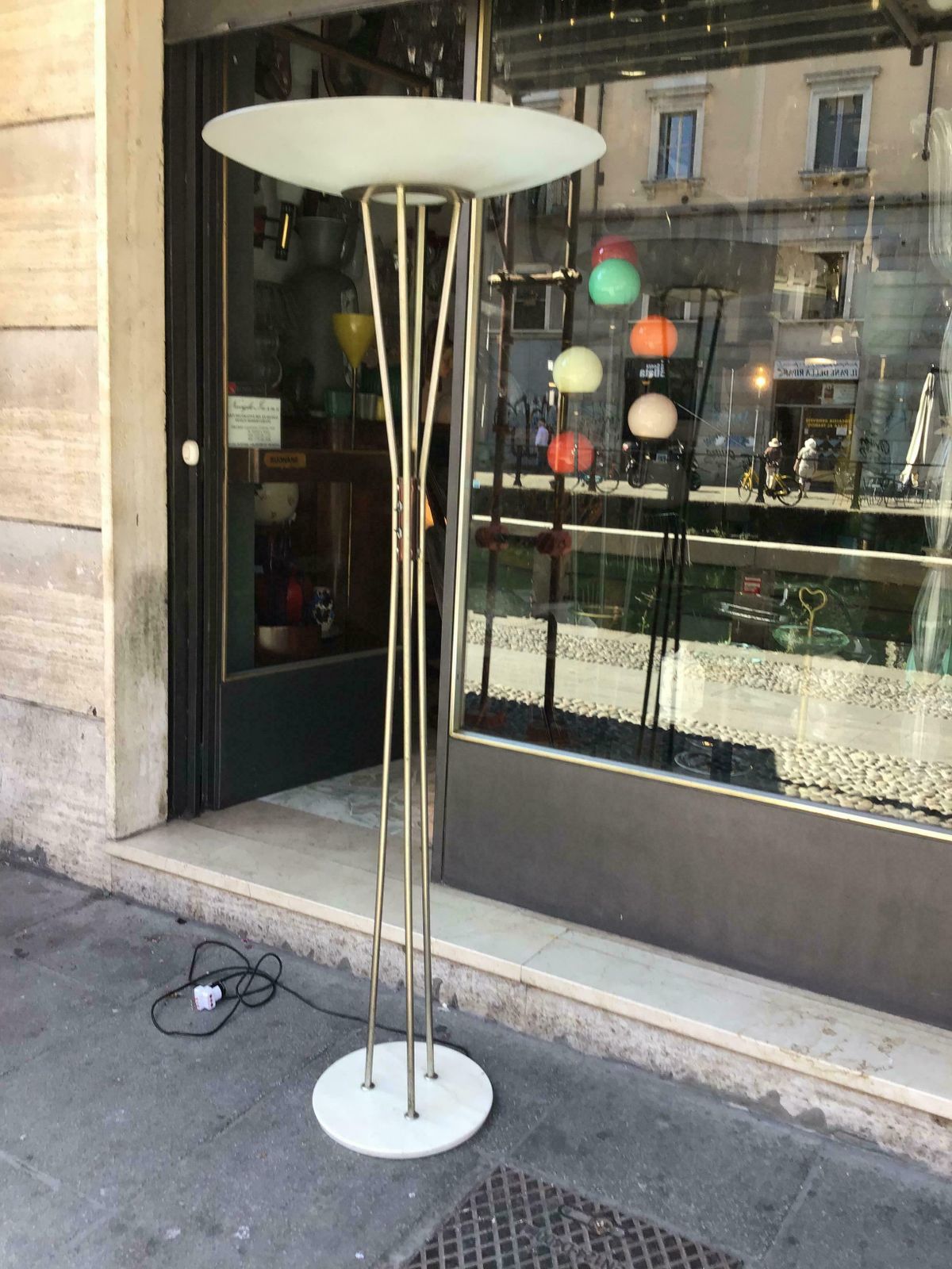 Stilnovo ‘Gaetano Sciolari’ Floor Lamp, Model 4075, Marble Base And Brass photo Lighting