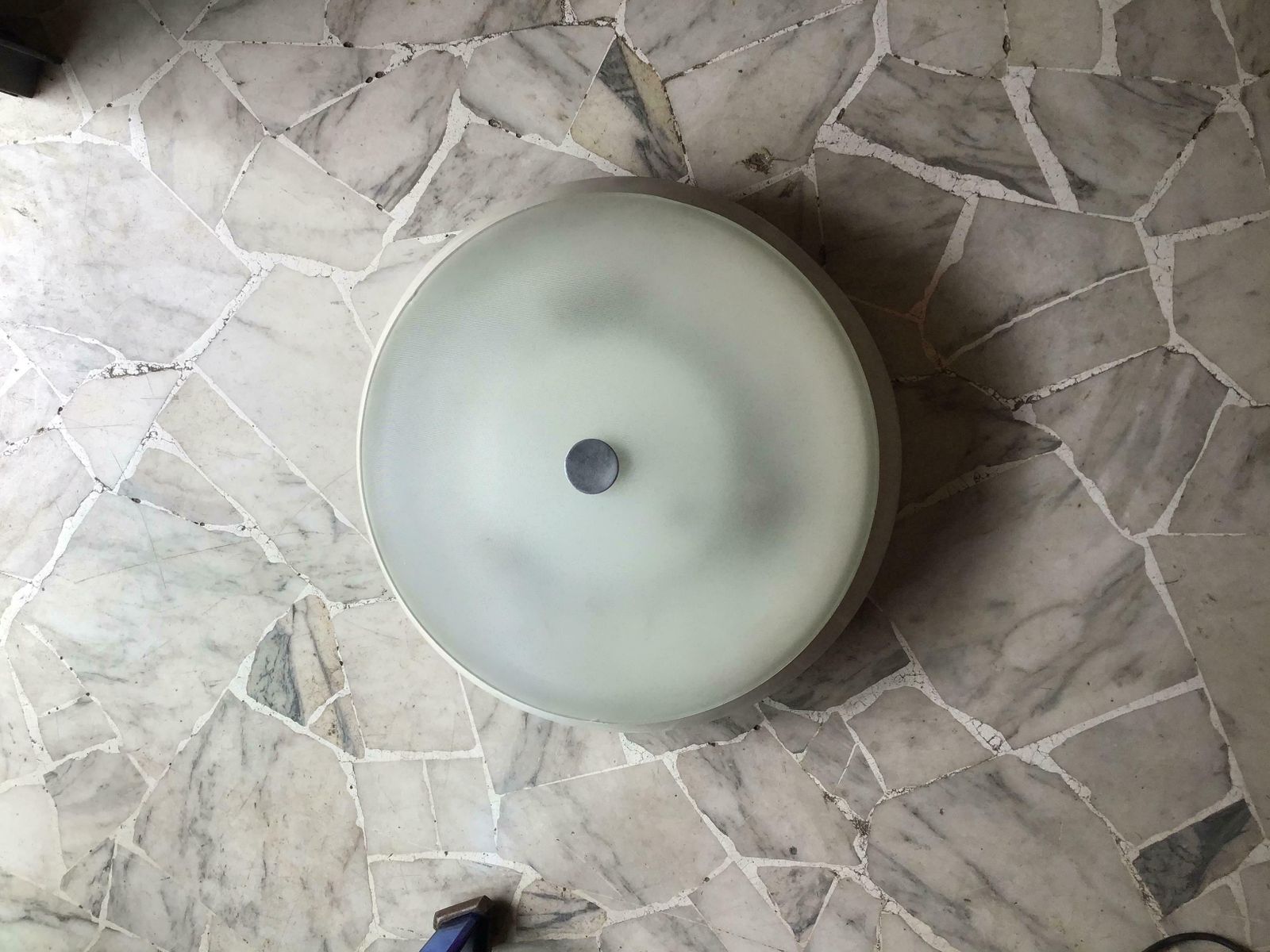 Fontana Arte Ceiling Light Metal Crome Glass, 1960, Italy photo vinterior