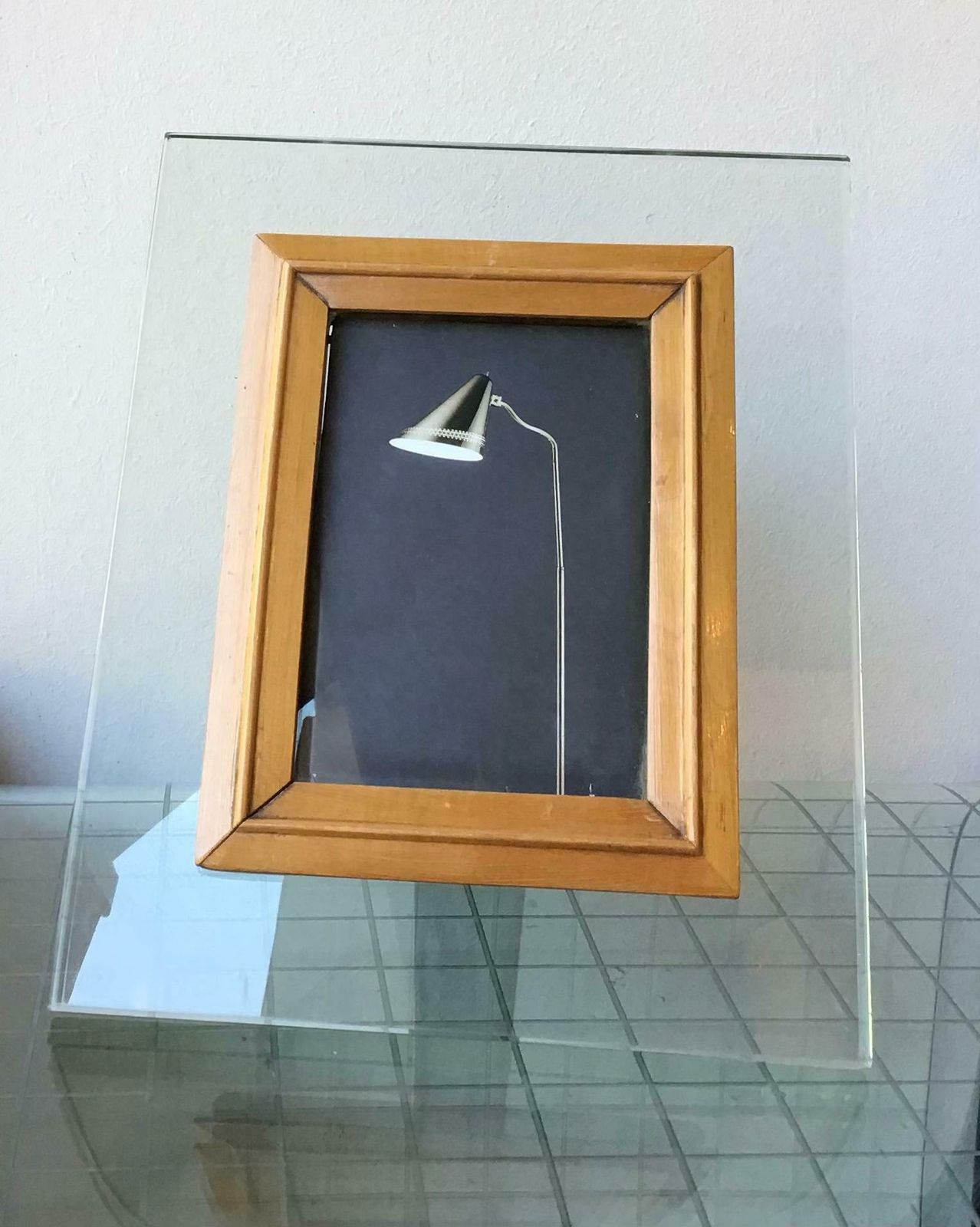photo for sale Fontana Arte Frame Glass Wood, 1950, Italy