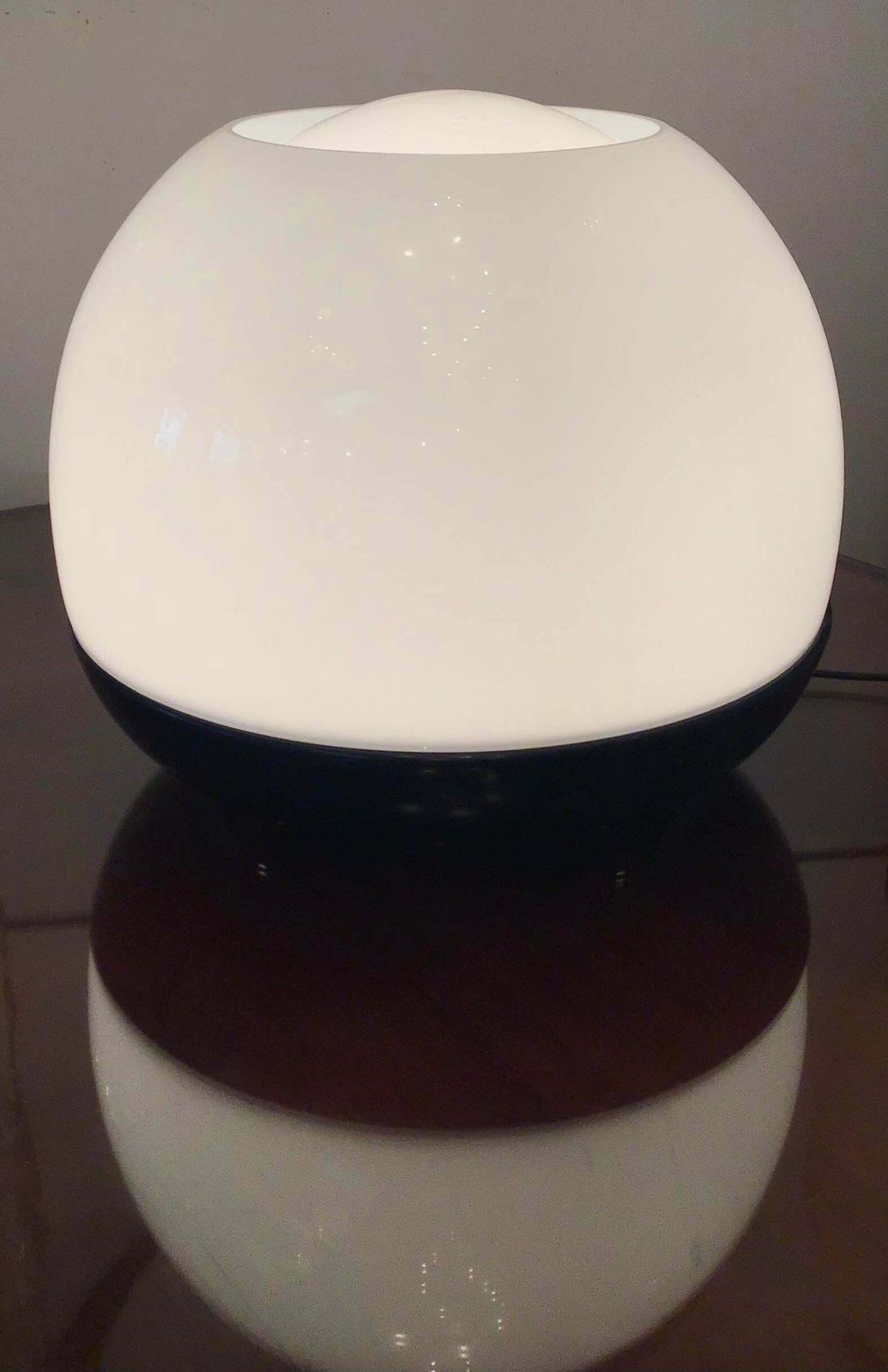 Vistosi Table Lamp Glass Metal 1965 Italy photo vintage