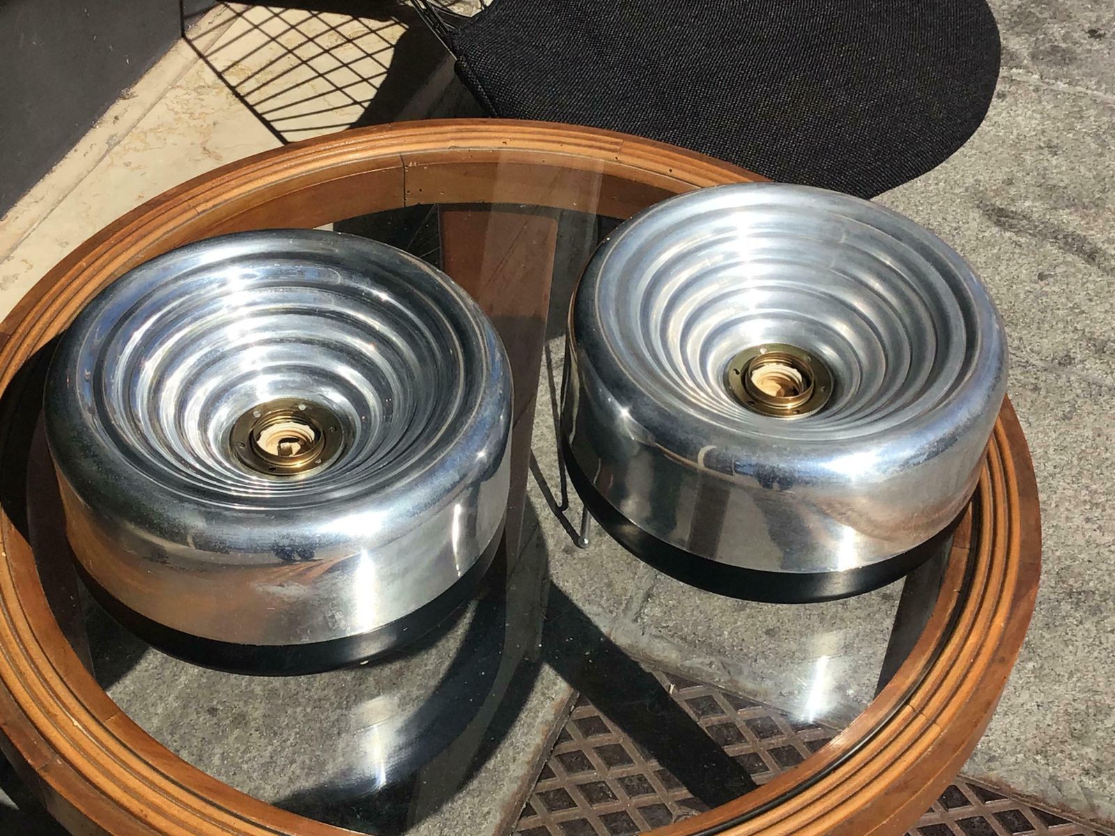 Flos Ceilling Lights Metal Crome Metal 1970 Italy photo furniture