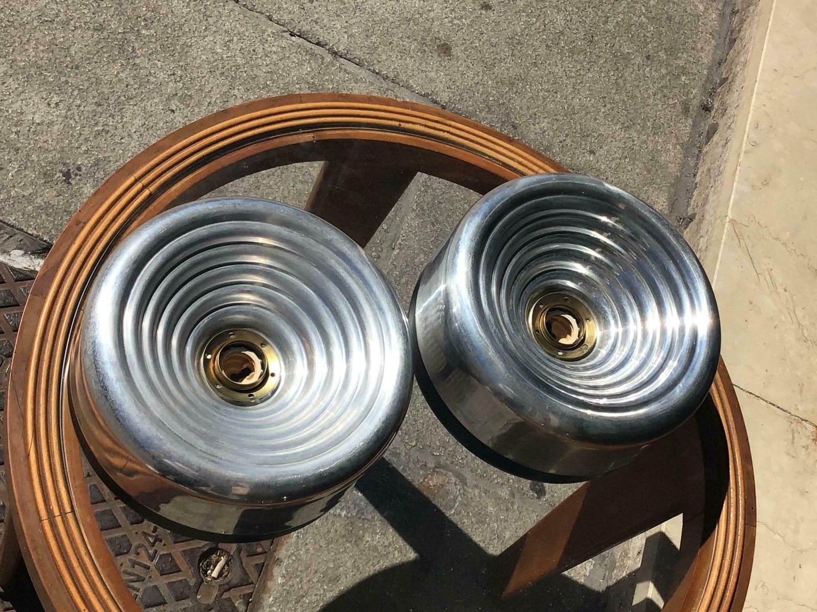 Flos Ceilling Lights Metal Crome Metal 1970 Italy photo Lighting