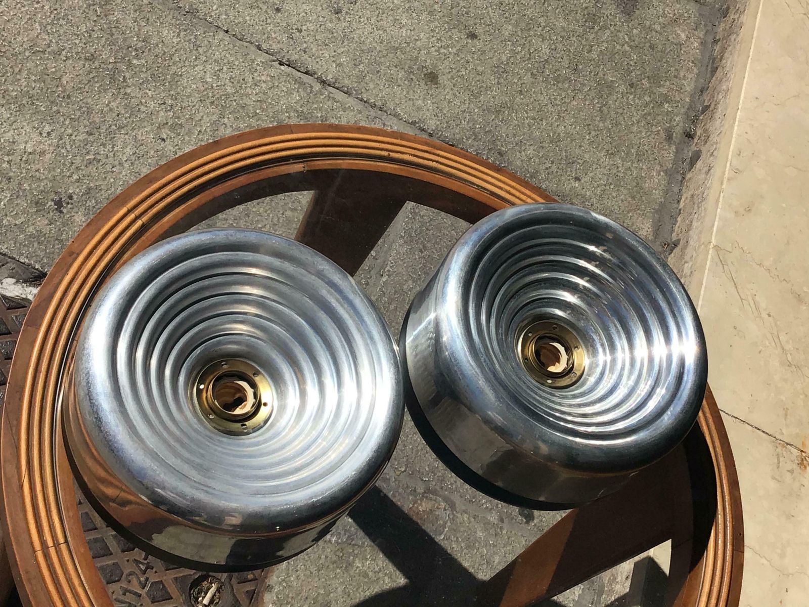 Flos Ceilling Lights Metal Crome Metal 1970 Italy photo vinterior
