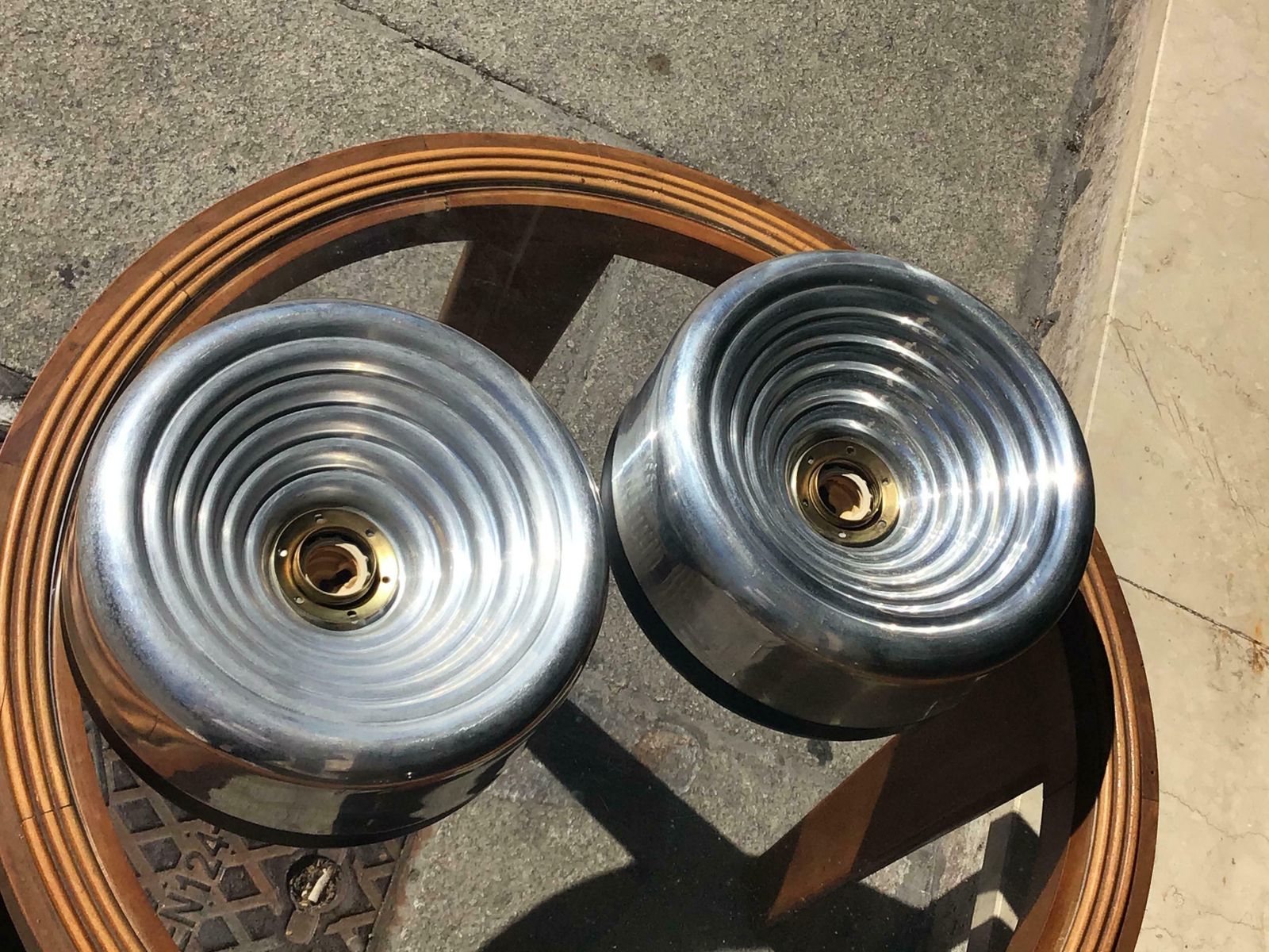 Flos Ceilling Lights Metal Crome Metal 1970 Italy photo buy