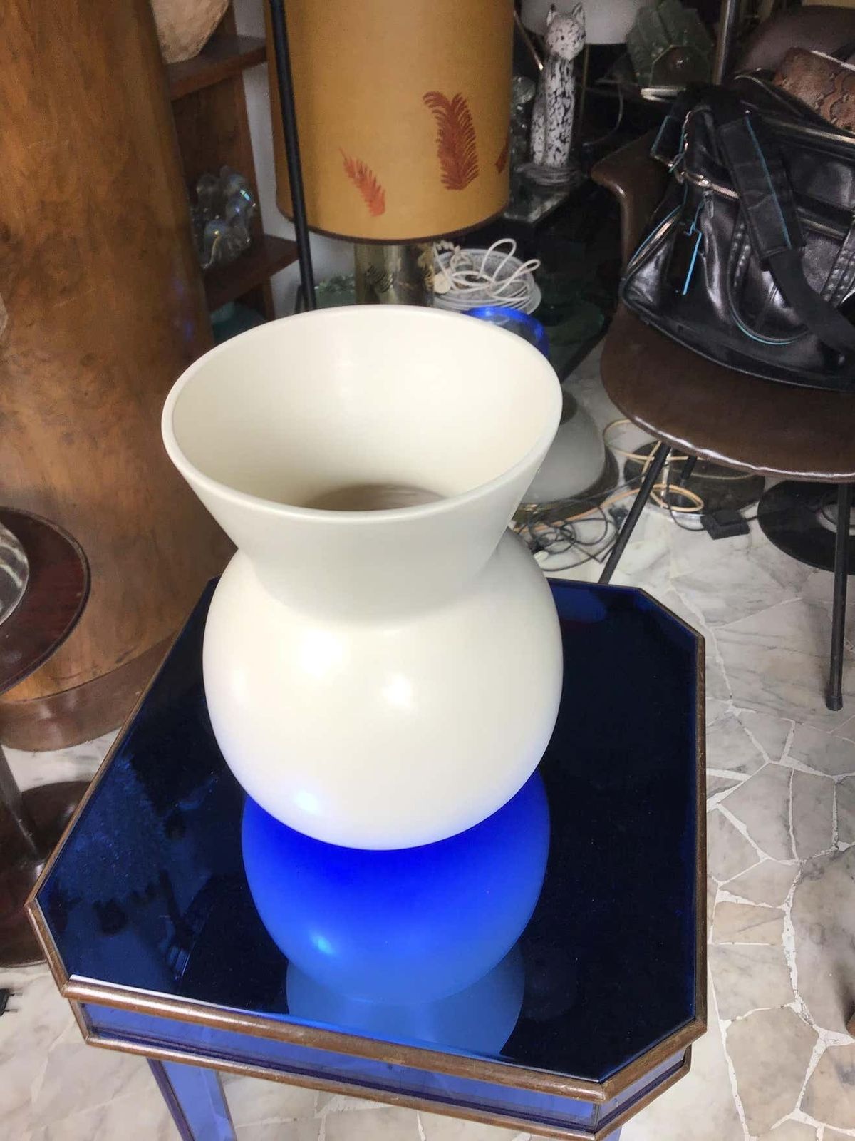 Richard Ginori Giovanni Gariboldi Vase Ceramic 1950 Italy photo Home Decor