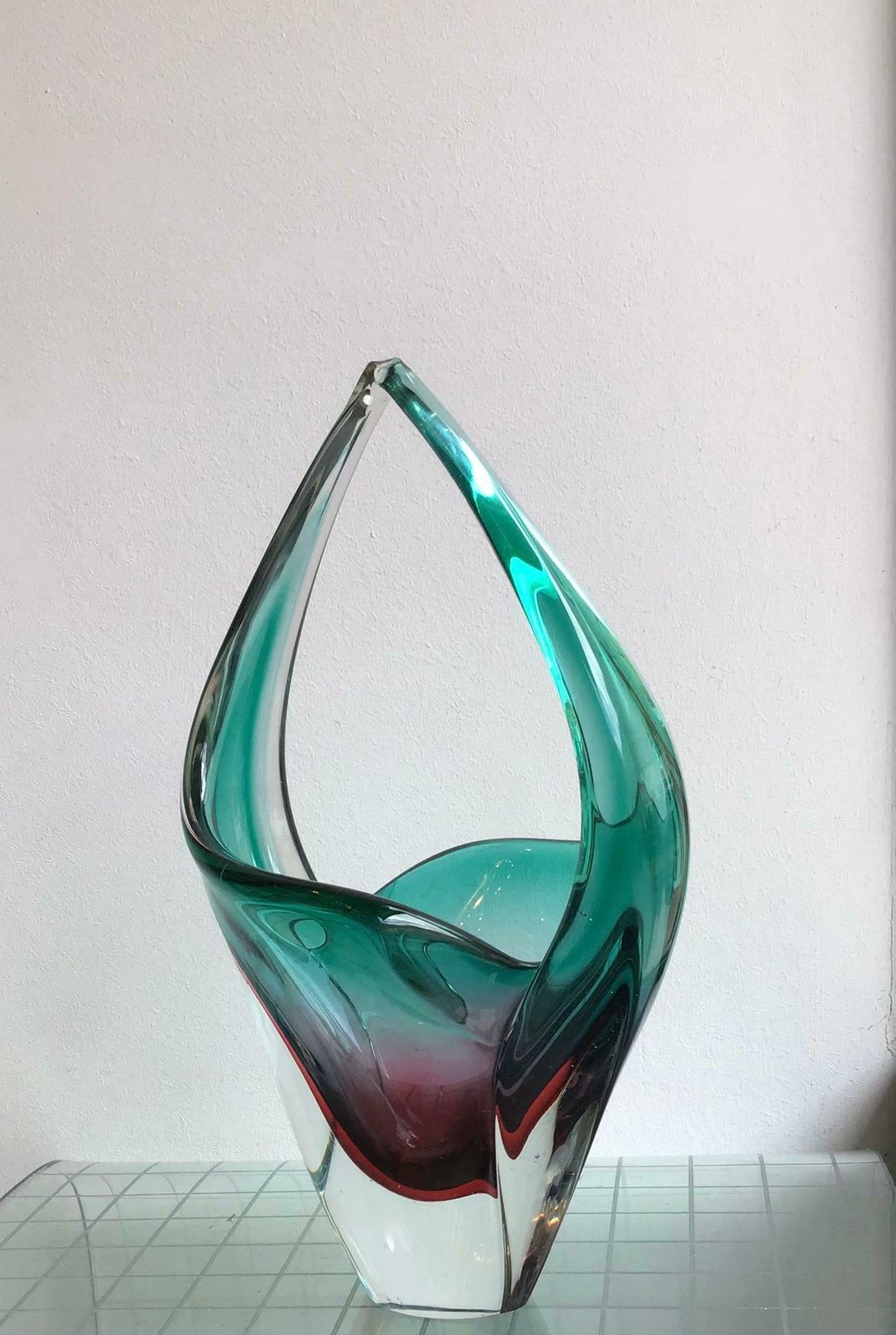 Flavio Poli Vase Murano Glass, 1955, Italy photo Home Decor