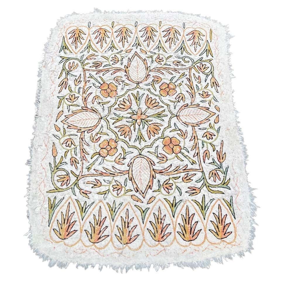 Vintage Handwoven Ivory Berber Rug Or Runner In The Style Of Elsa Gullberg