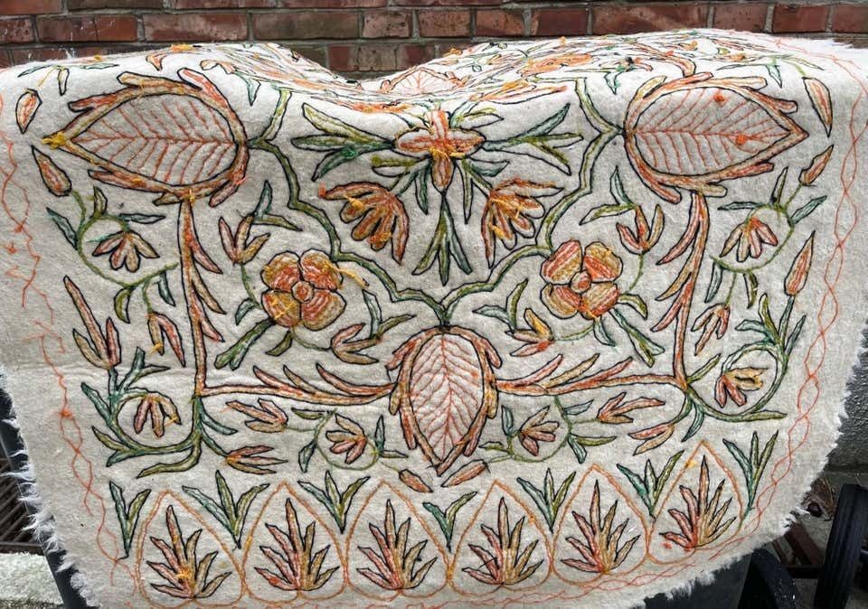 photo buy Vintage Handwoven Ivory Berber Rug Or Runner In The Style Of Elsa Gullberg
