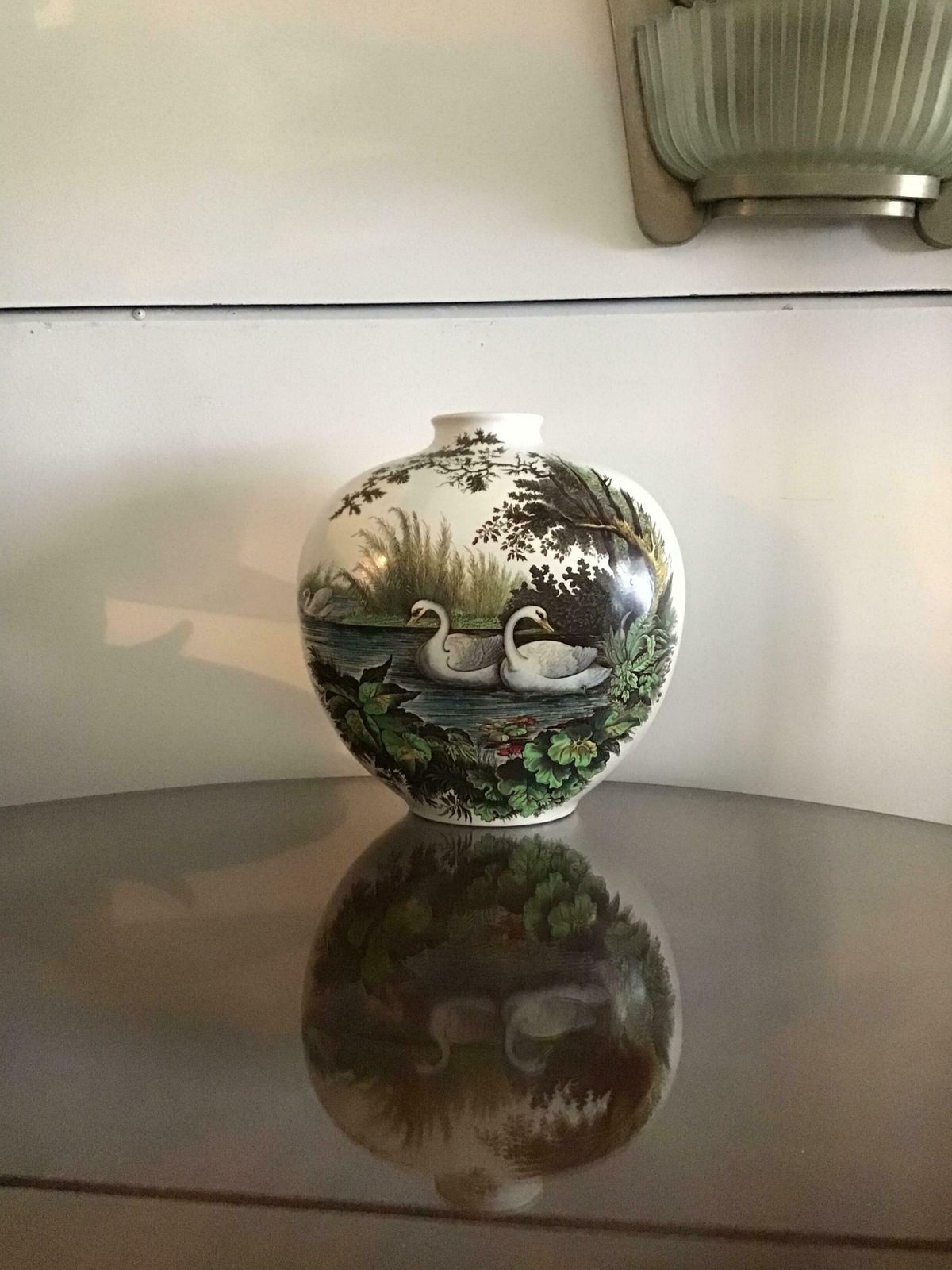 Richard Ginori Giovanni Gariboldi Vase Ceramic, 1950, Italy photo vintage