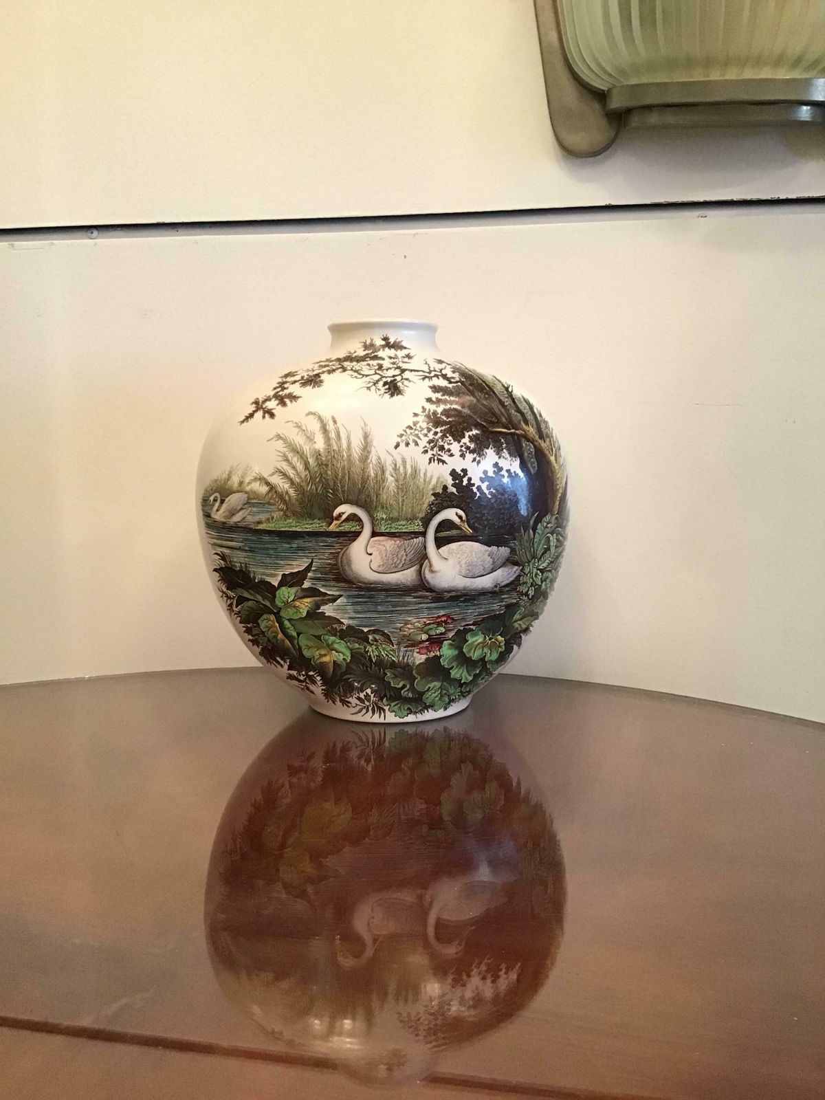 photo vintage Richard Ginori Giovanni Gariboldi Vase Ceramic, 1950, Italy