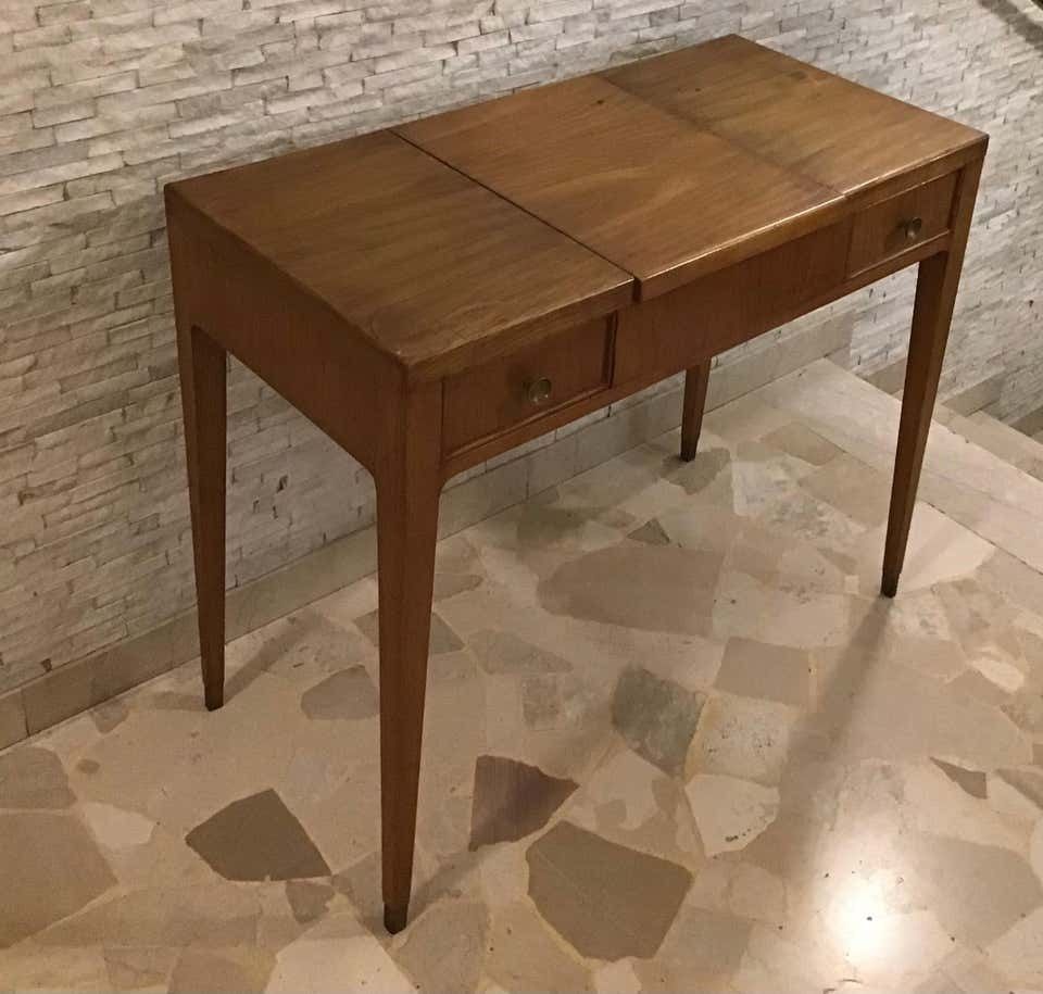 Gio’ Ponti “Style” Toilet /Desk Wood Brass, 1950, Italy photo buy
