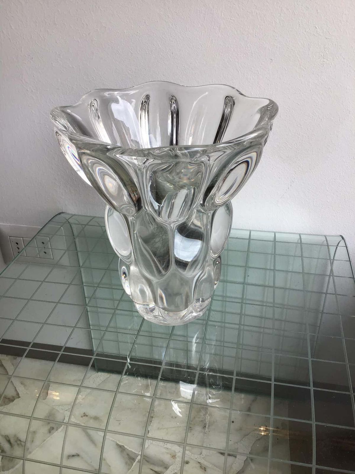 France Vase Bugnoni, 1940 Glass, France photo buy