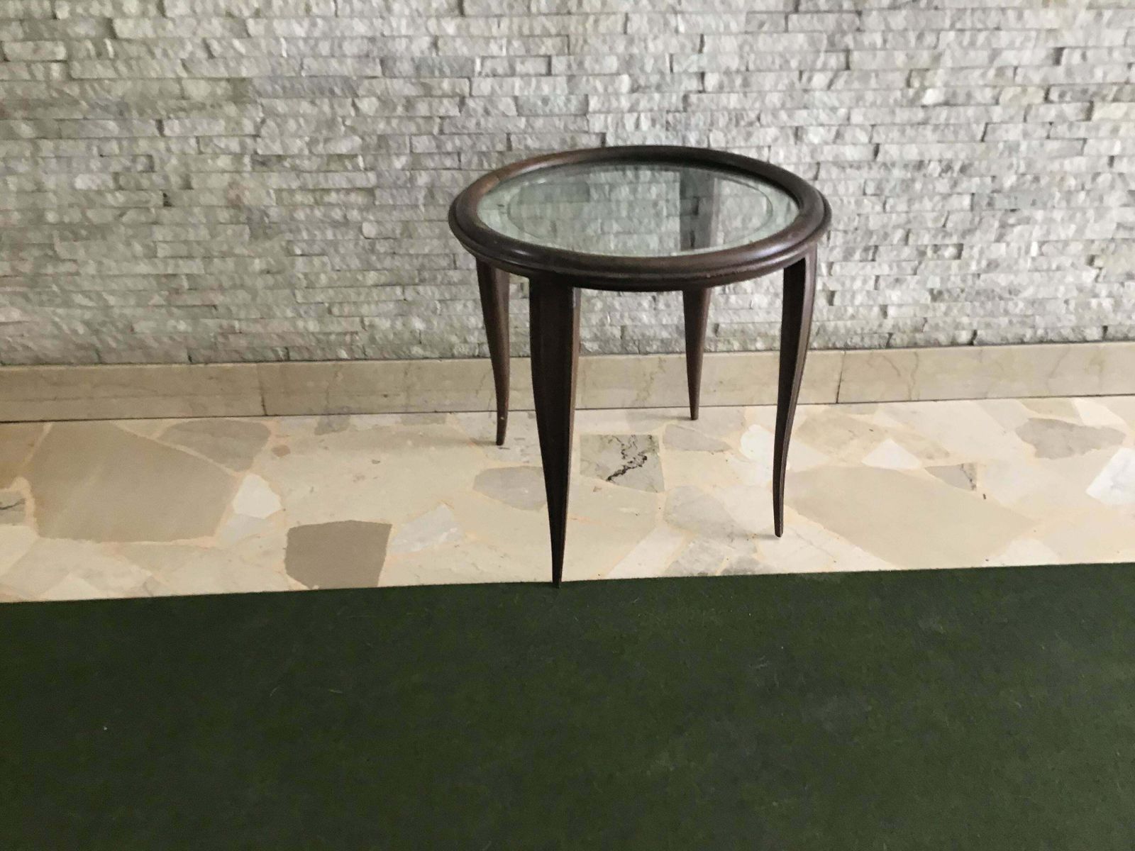 Osvaldo Borsani Tea Table Wood Glass, 1940, Italy photo vinterior