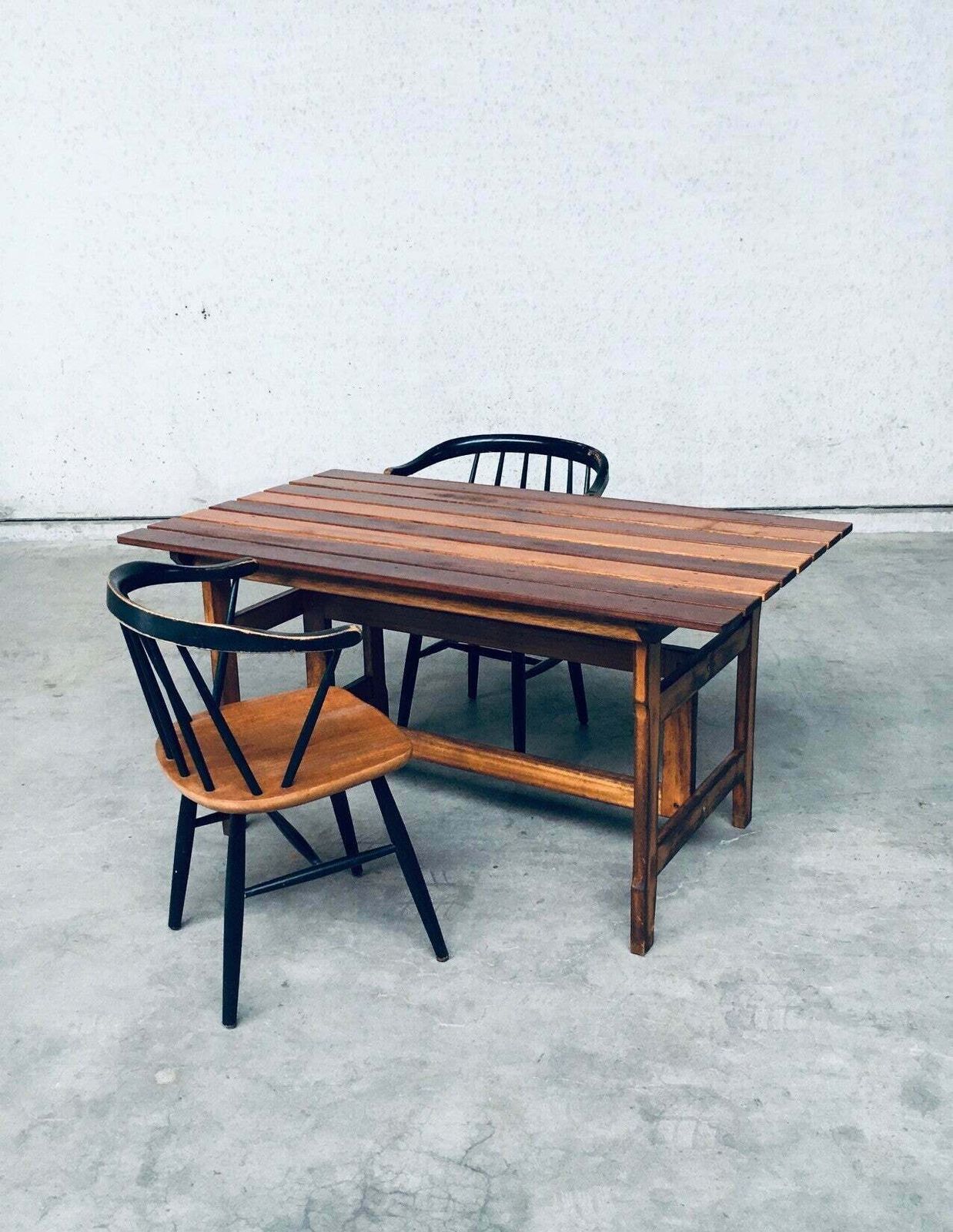 Meubels Houten Tuin  Of Keukentafel Met Patina, Jaren 1970 photo