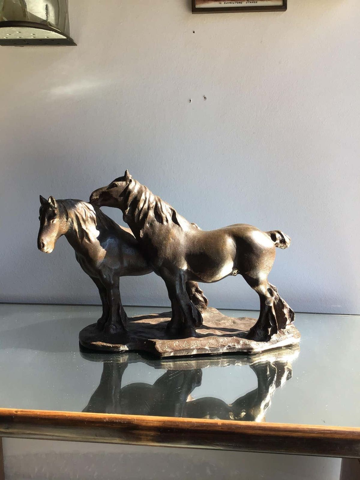 Guido Cacciapuoti Bronze Horses Couples 1940 Italy photo 3170.0