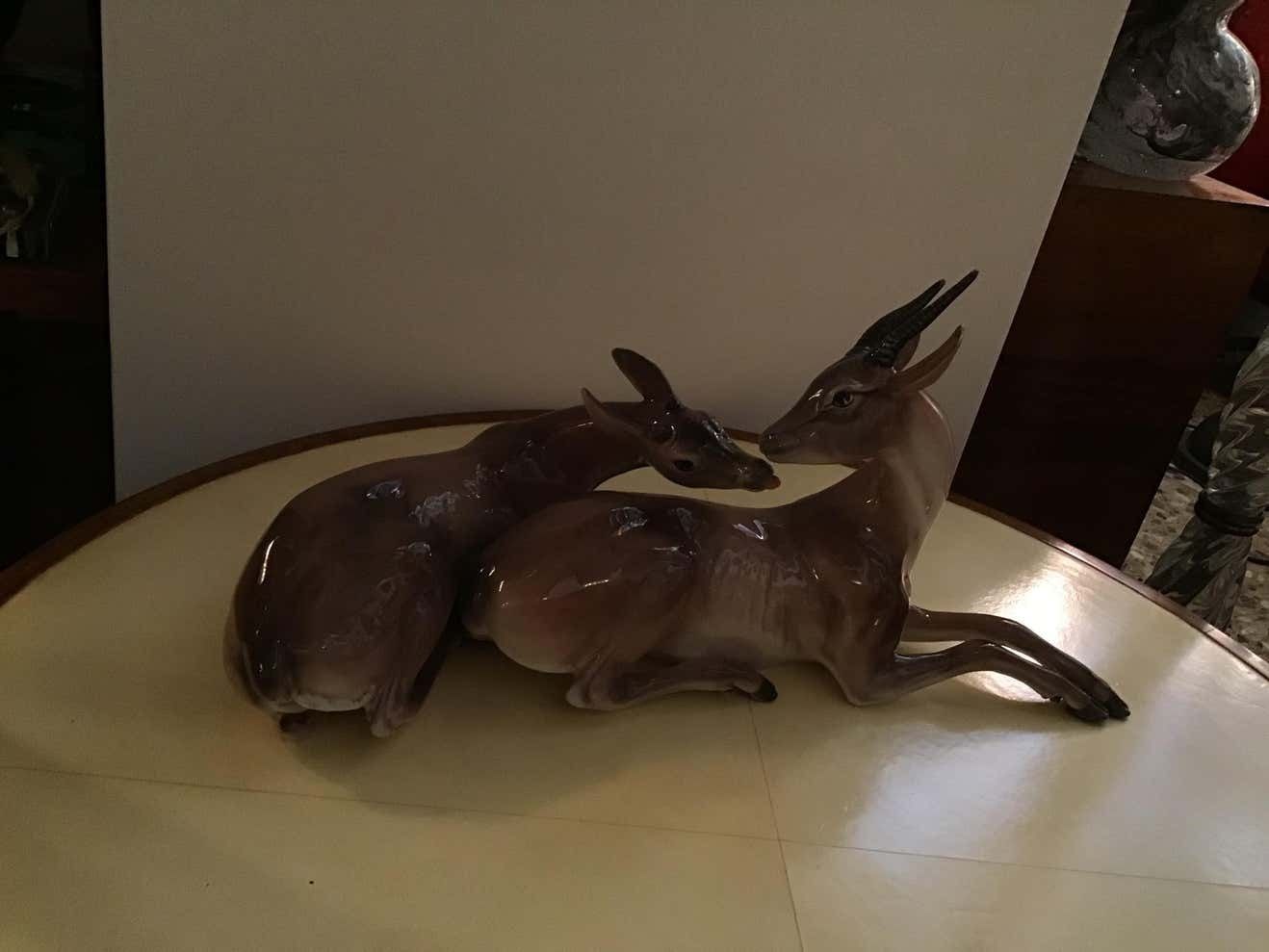 Ronzan Italian Ceramic “African Gazelles“, 1950 photo 2717.0