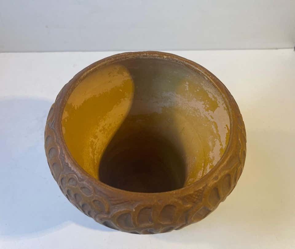 Antique Terracotta Gourd Vase Decorated With Squid Tentacles photo buy