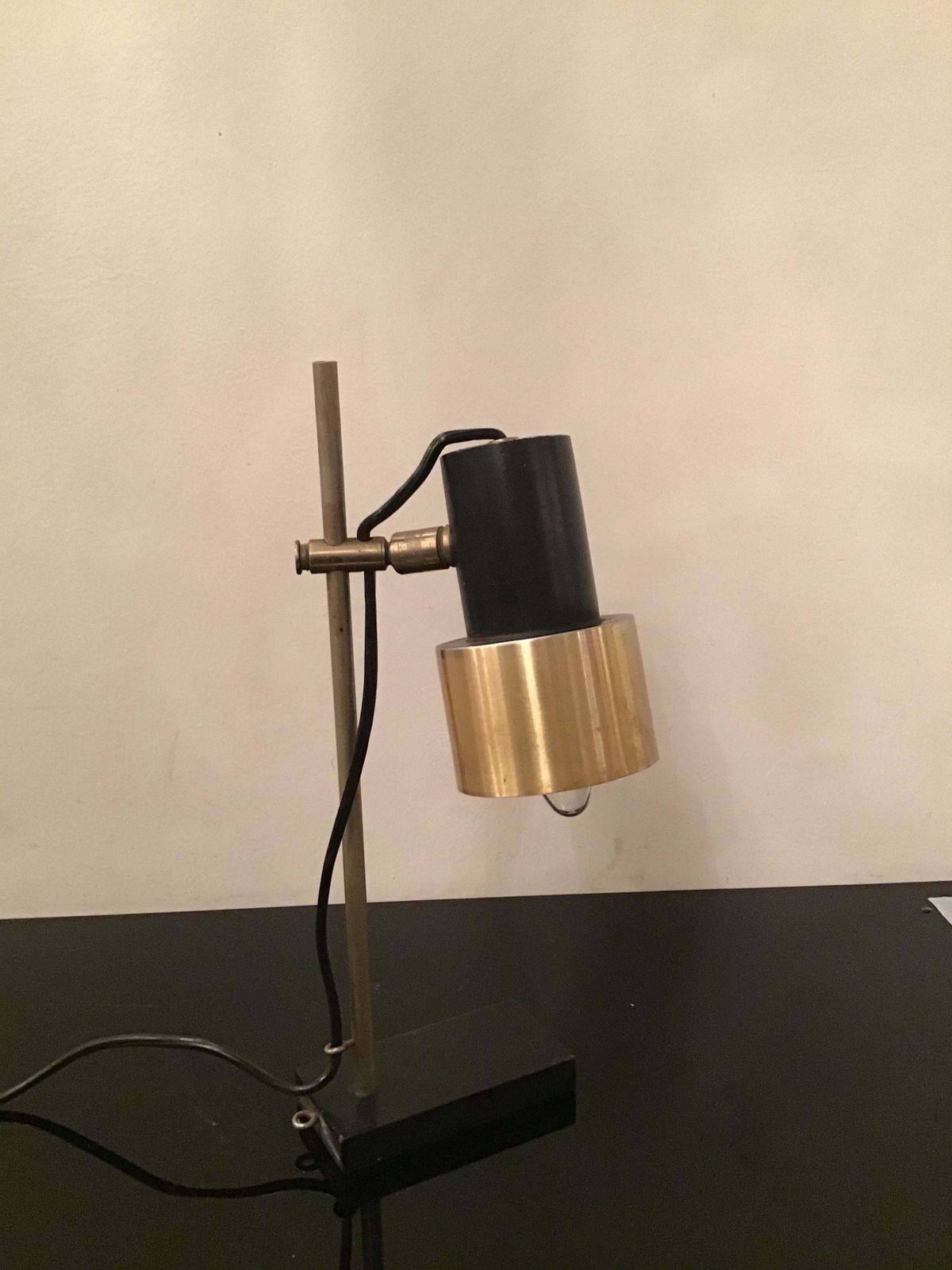 photo vintage Stilux Table Lamp Metal And Metal Crome 1950 Italy