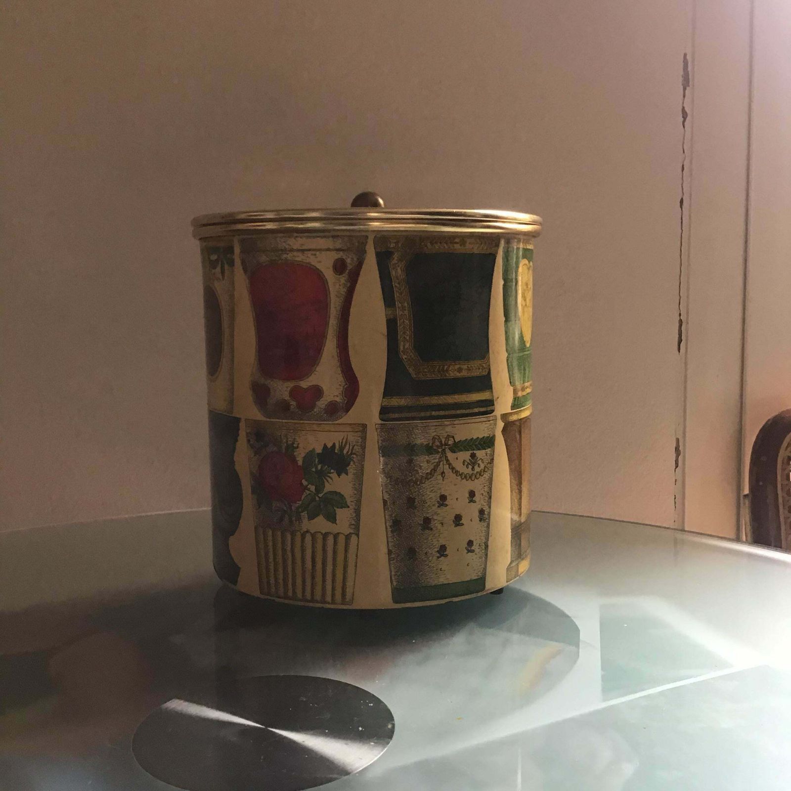 Piero Fornasetti Hice Holder Brass Metal 1955 Italy photo vintage
