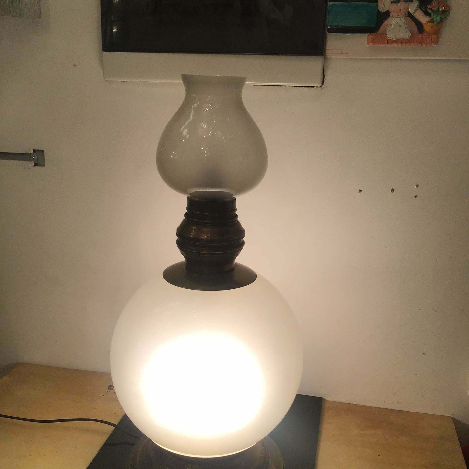 photo vinterior Azucena Luigi Caccia Dominioni Table Lamp Brass Glass, 1950, Italy