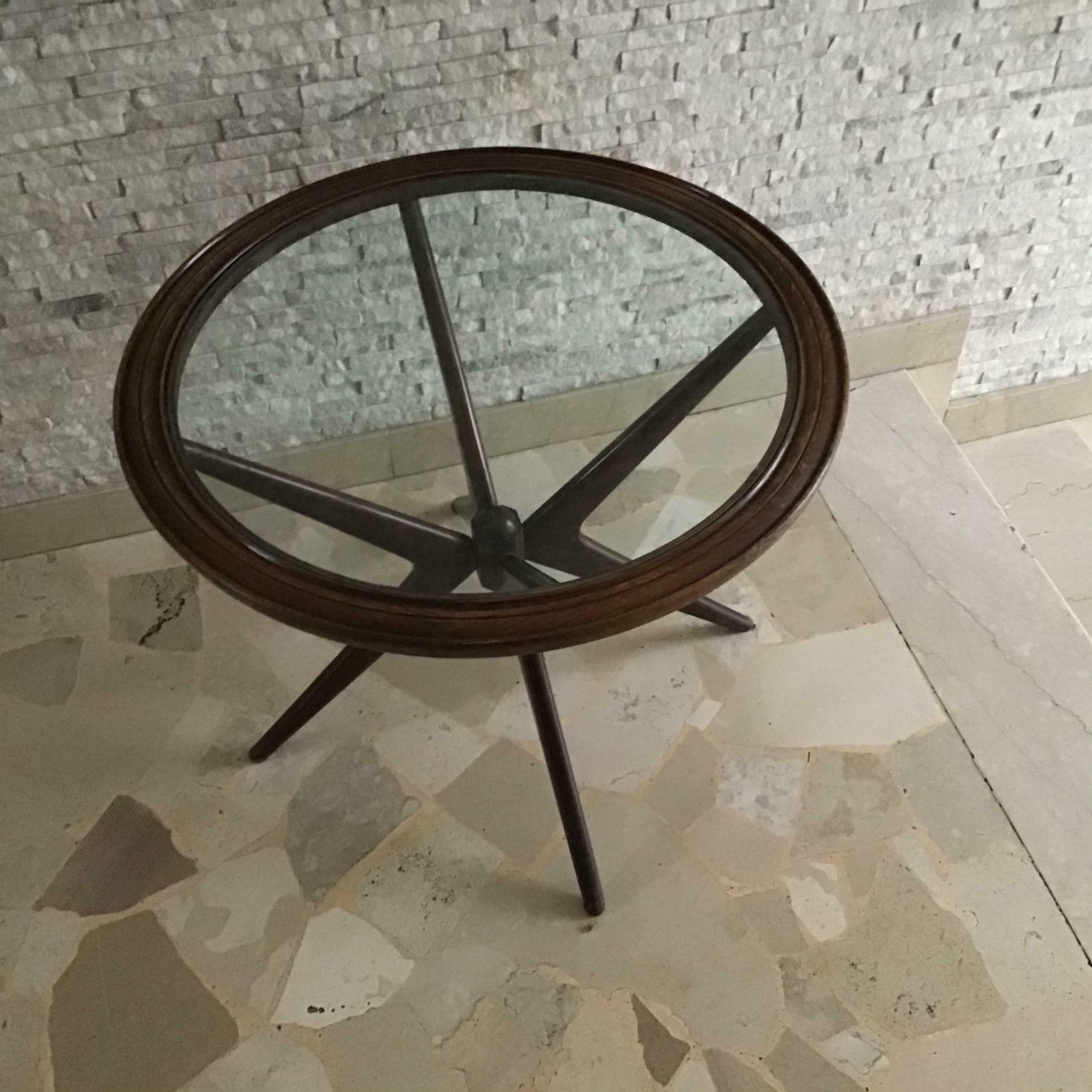 Ico Parisi Coffee Table Wood Glass, 1950, Italy photo 1721.0