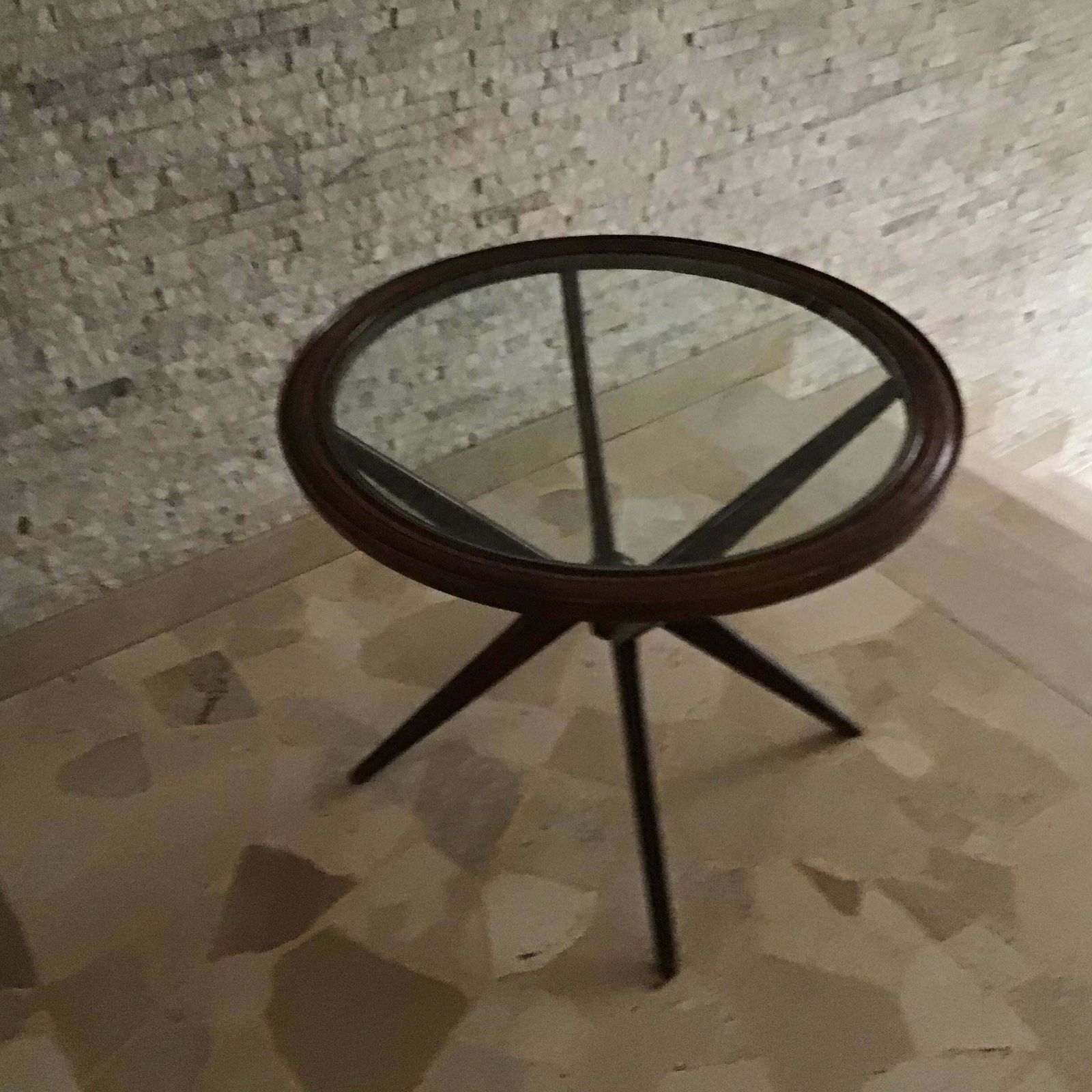photo vinterior Ico Parisi Coffee Table Wood Glass, 1950, Italy