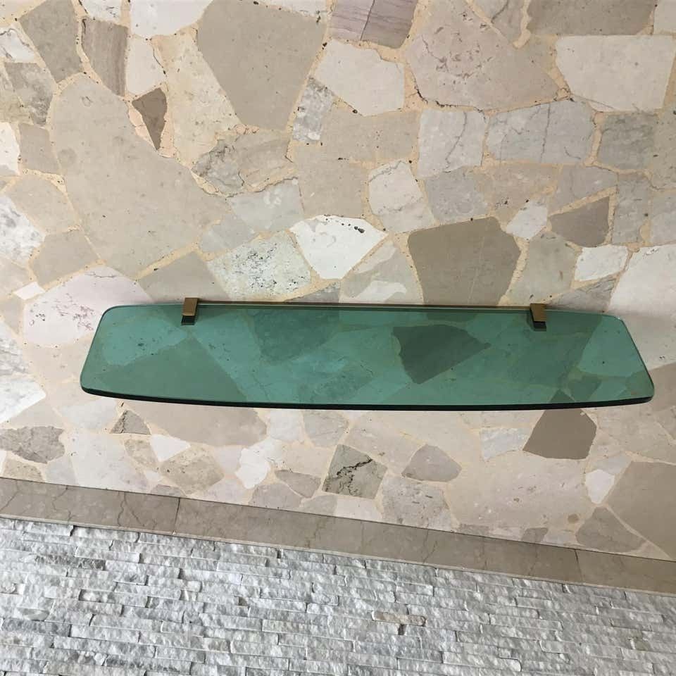 Fontana Arte Consolle Brass Glass 1960 Italy photo for sale