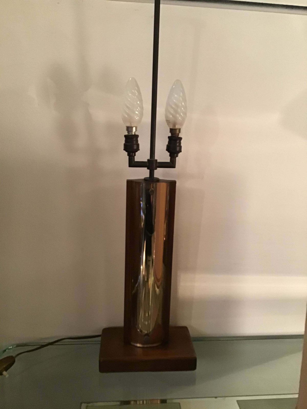 Fontana Arte “Pietro Chiesa “ Table Lamp Coloured Convex Mirrored Glass Brass It photo buy