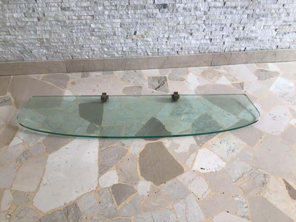 Fontana Arte Consolle Brass Glass, 1950, Italy photo for sale