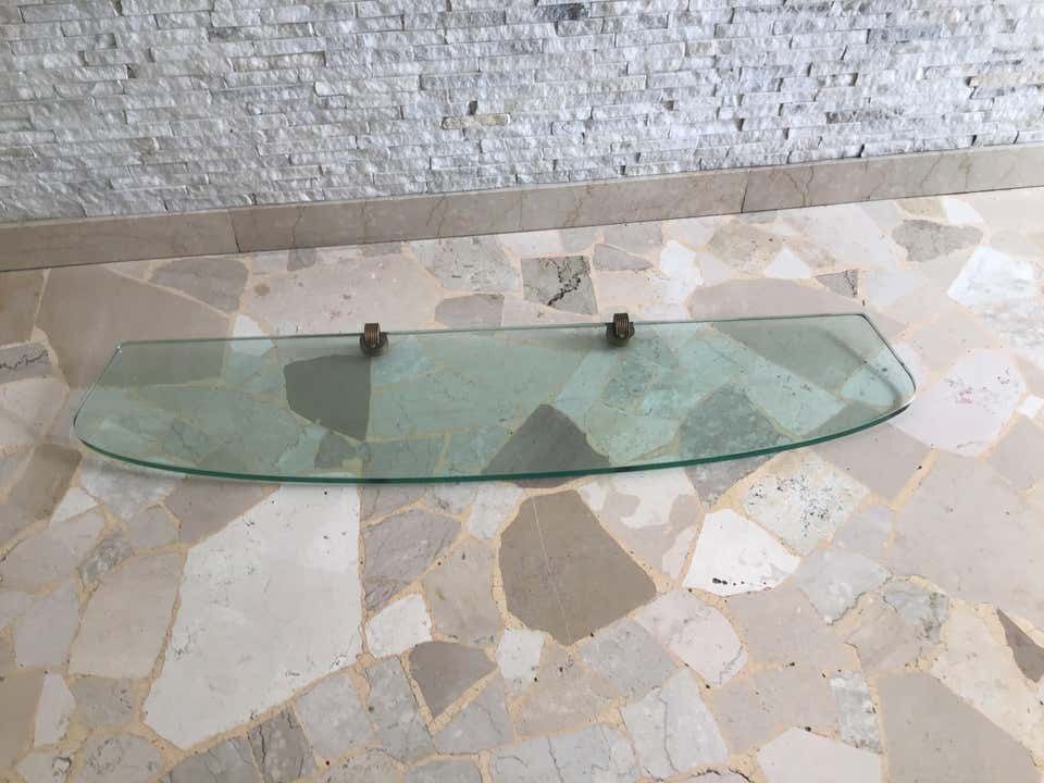 Fontana Arte Consolle Brass Glass, 1950, Italy photo buy