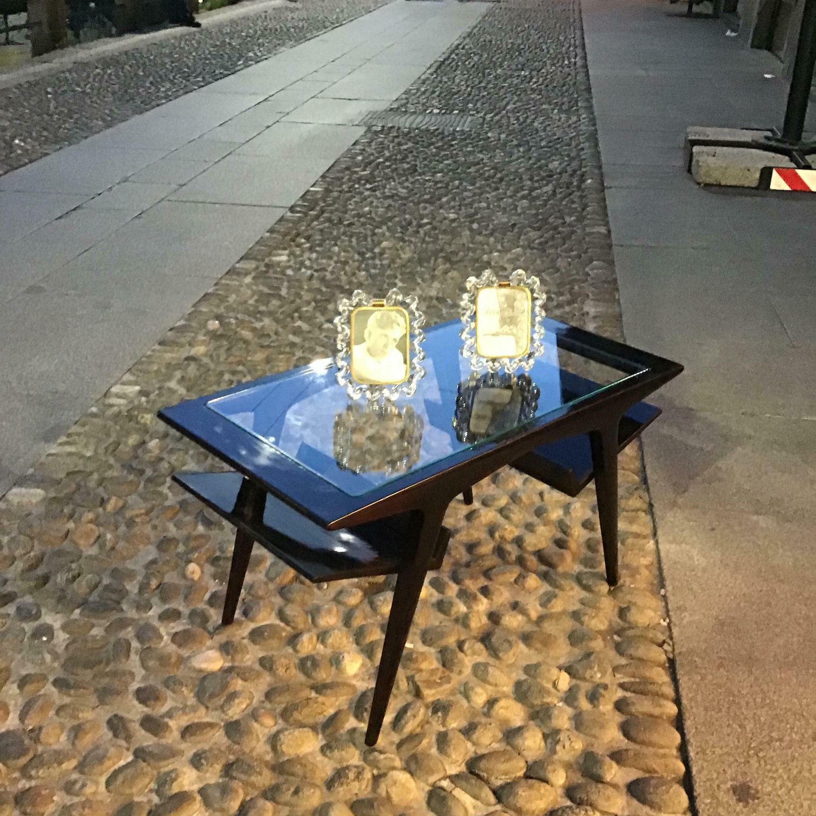 Gio Ponti Coffee Table Wood Glass 1950 Italy photo 13561.0